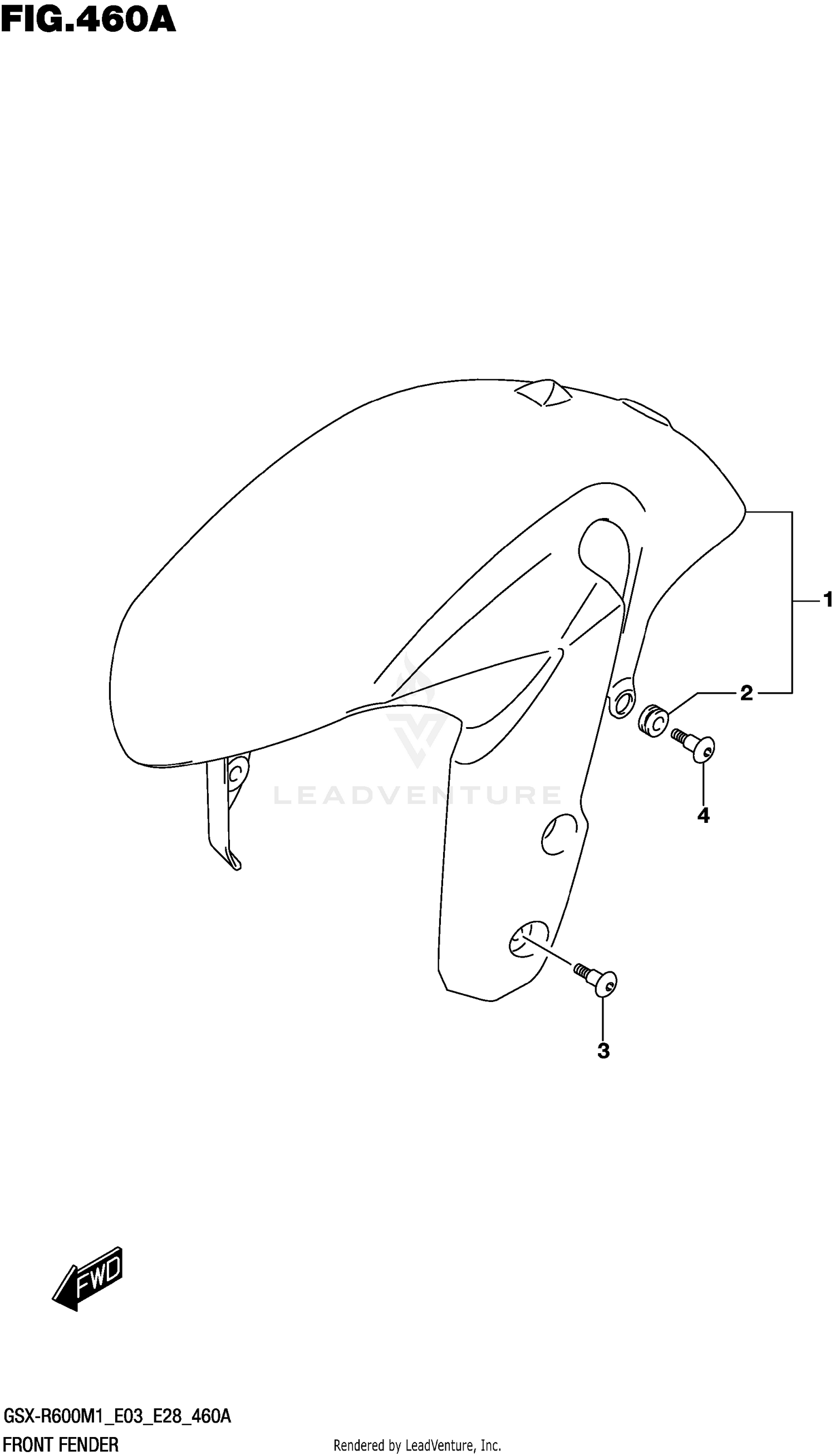 FRONT FENDER (GSX-R600)