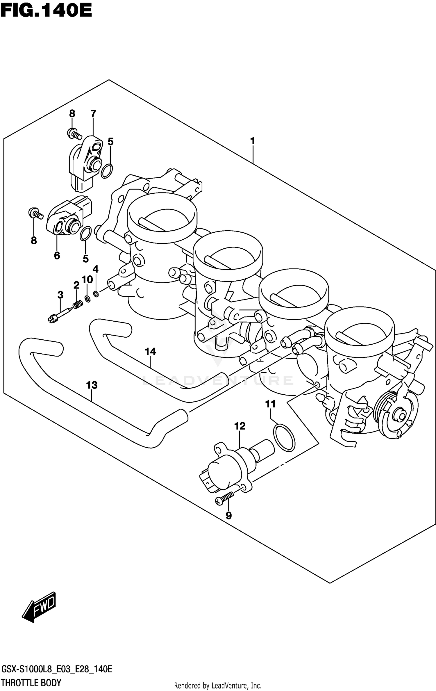 THROTTLE BODY (GSX-S1000L8 E33)