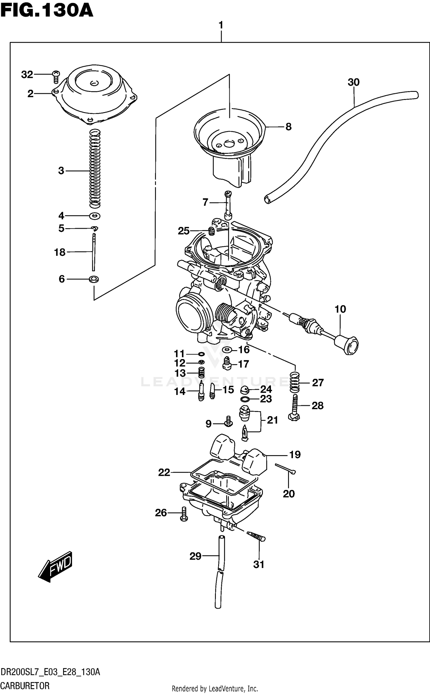 CARBURETOR (DR200SL7 E03)