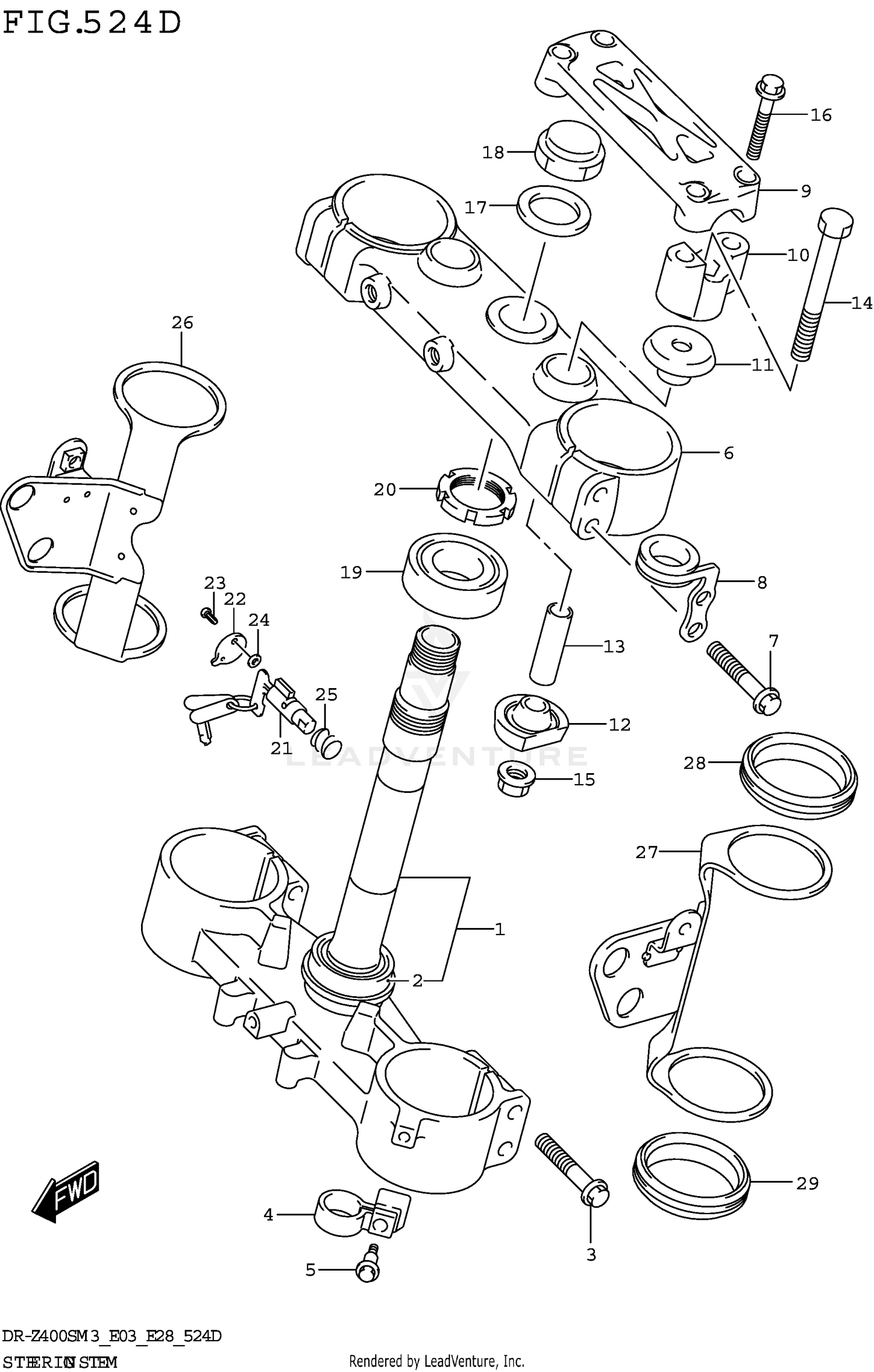 STEERING STEM (DR-Z400SMM3 E03)