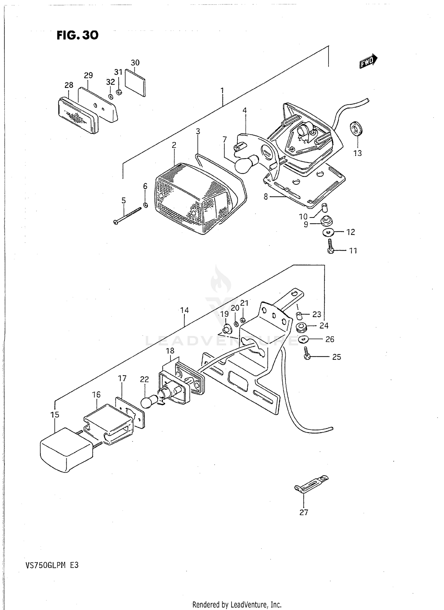 REAR COMBINATION LAMP