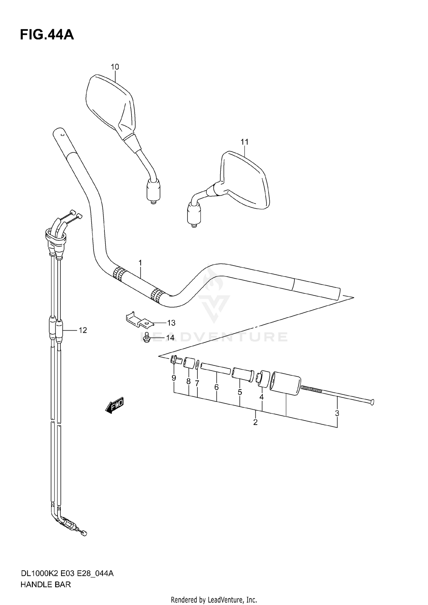 HANDLEBAR (MODEL K4/K5/K6)