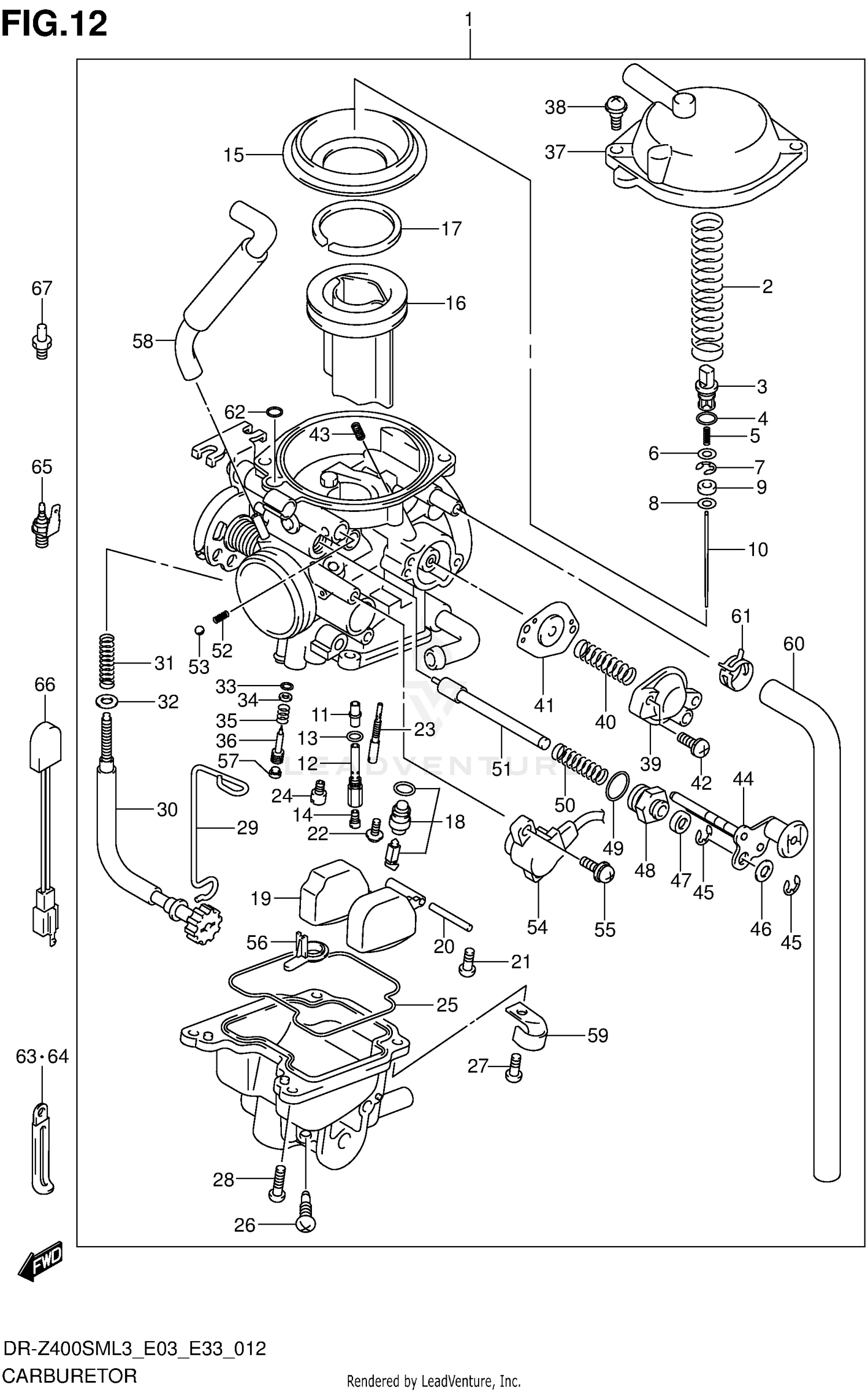 CARBURETOR (DR-Z400SML3 E03)