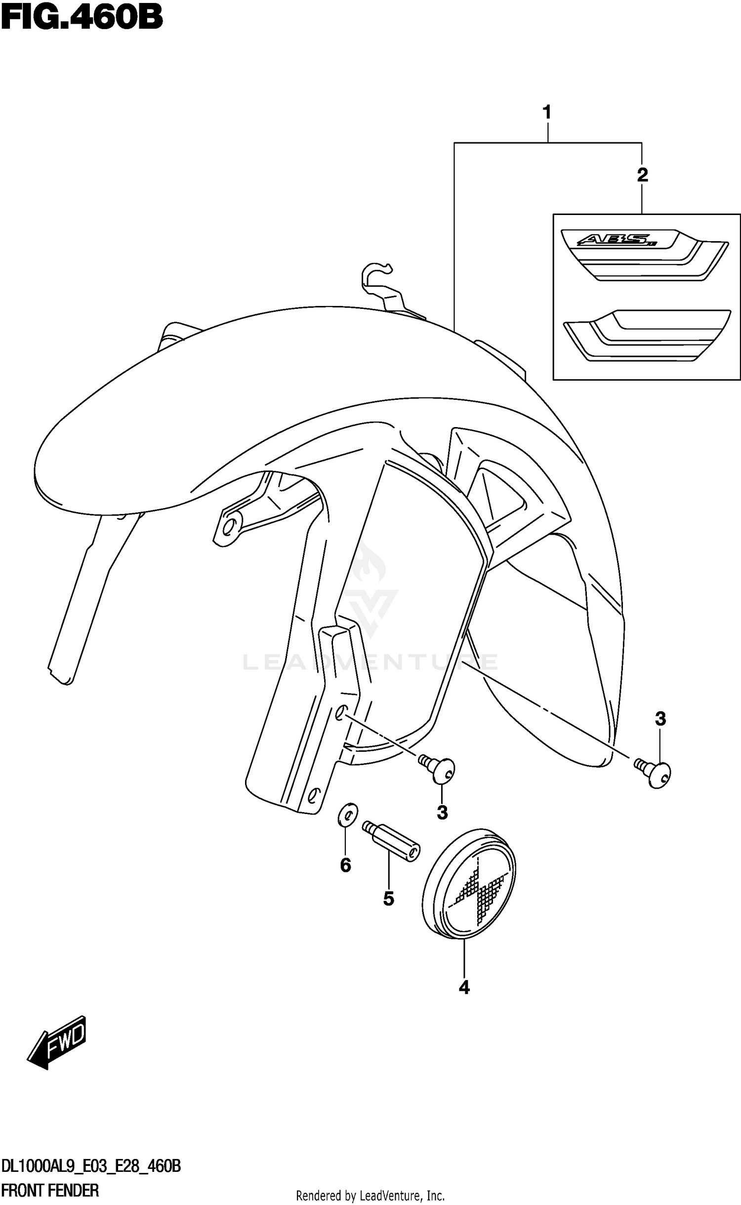 FRONT FENDER (DL1000XAL9 E28)