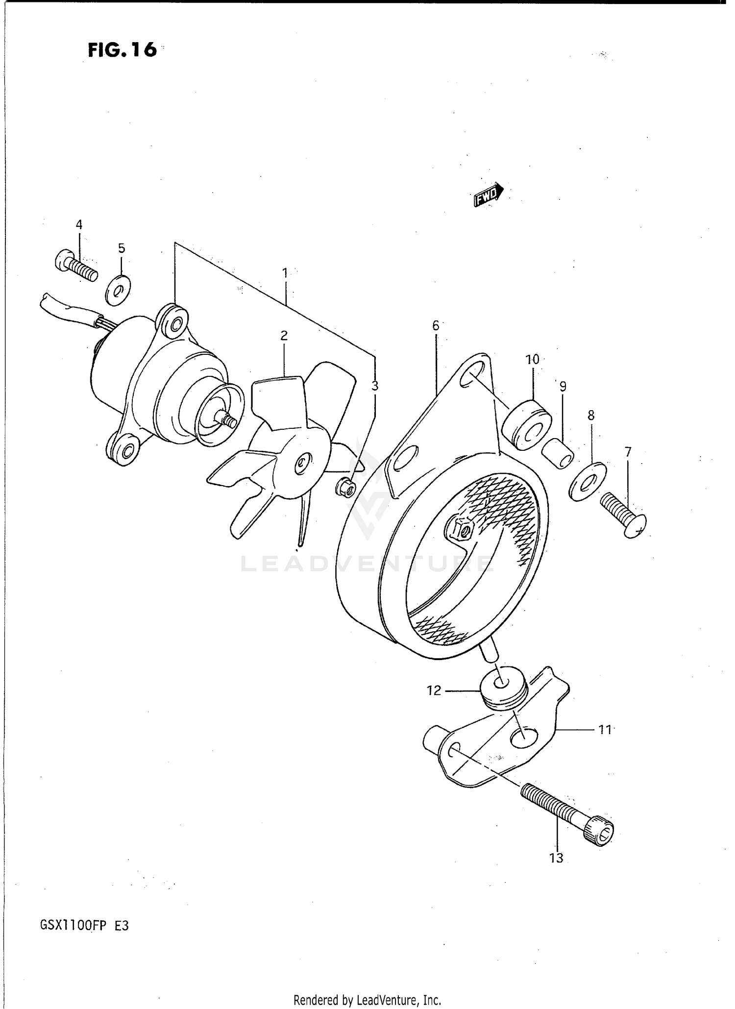 COOLING FAN (CALIFORNIA ONLY)