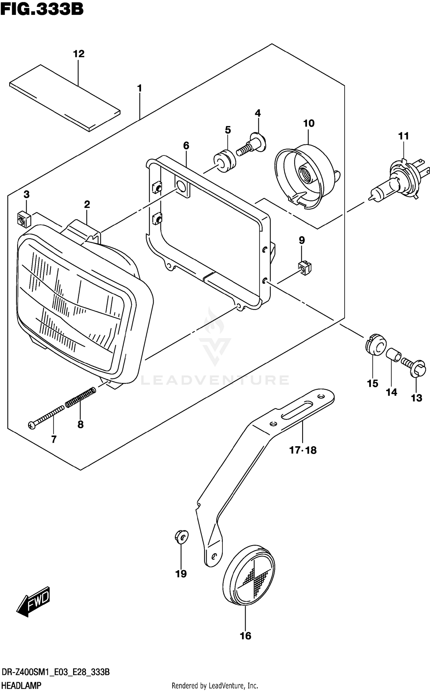 HEADLAMP (DR-Z400SM)