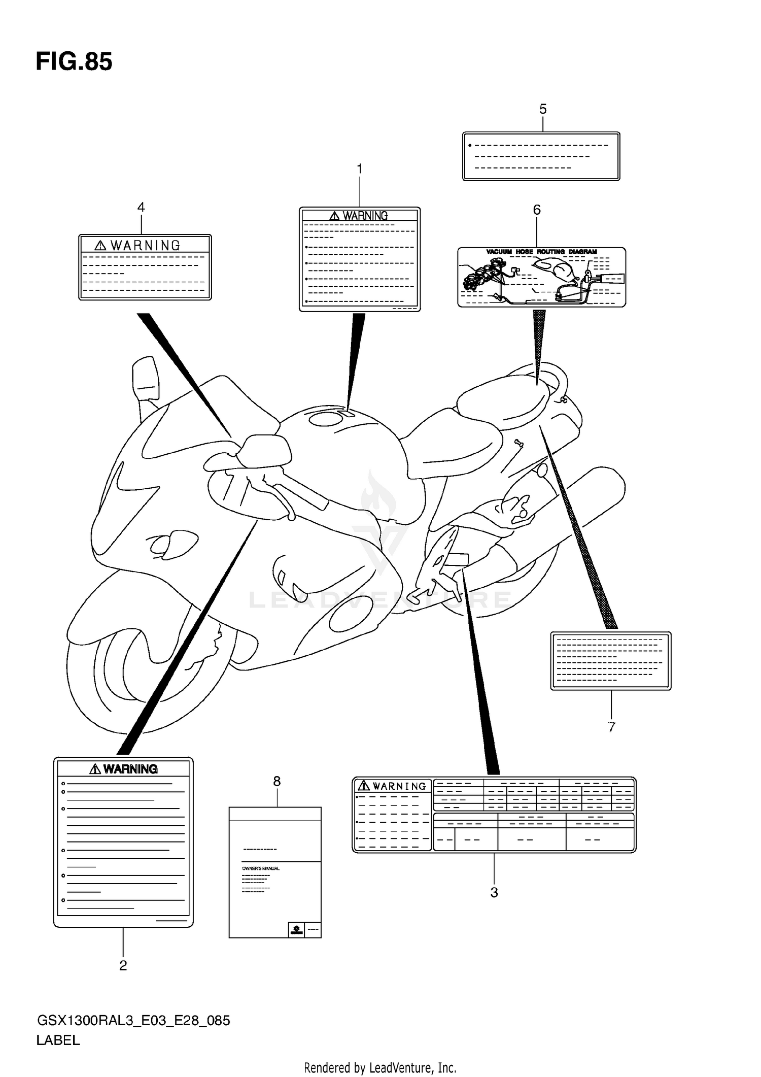 LABEL (GSX1300RAL3 E33)