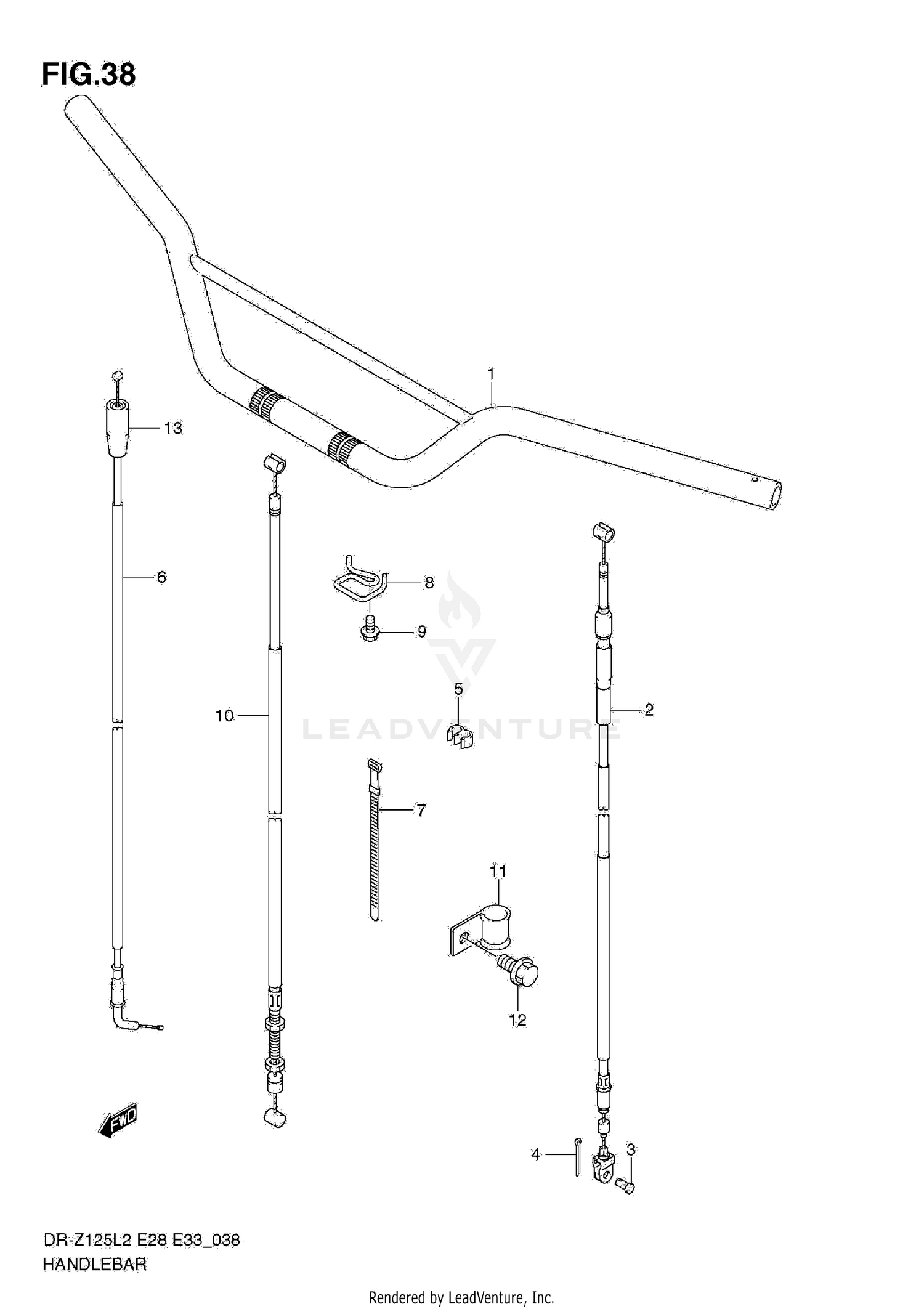 HANDLEBAR (DR-Z125 E33)