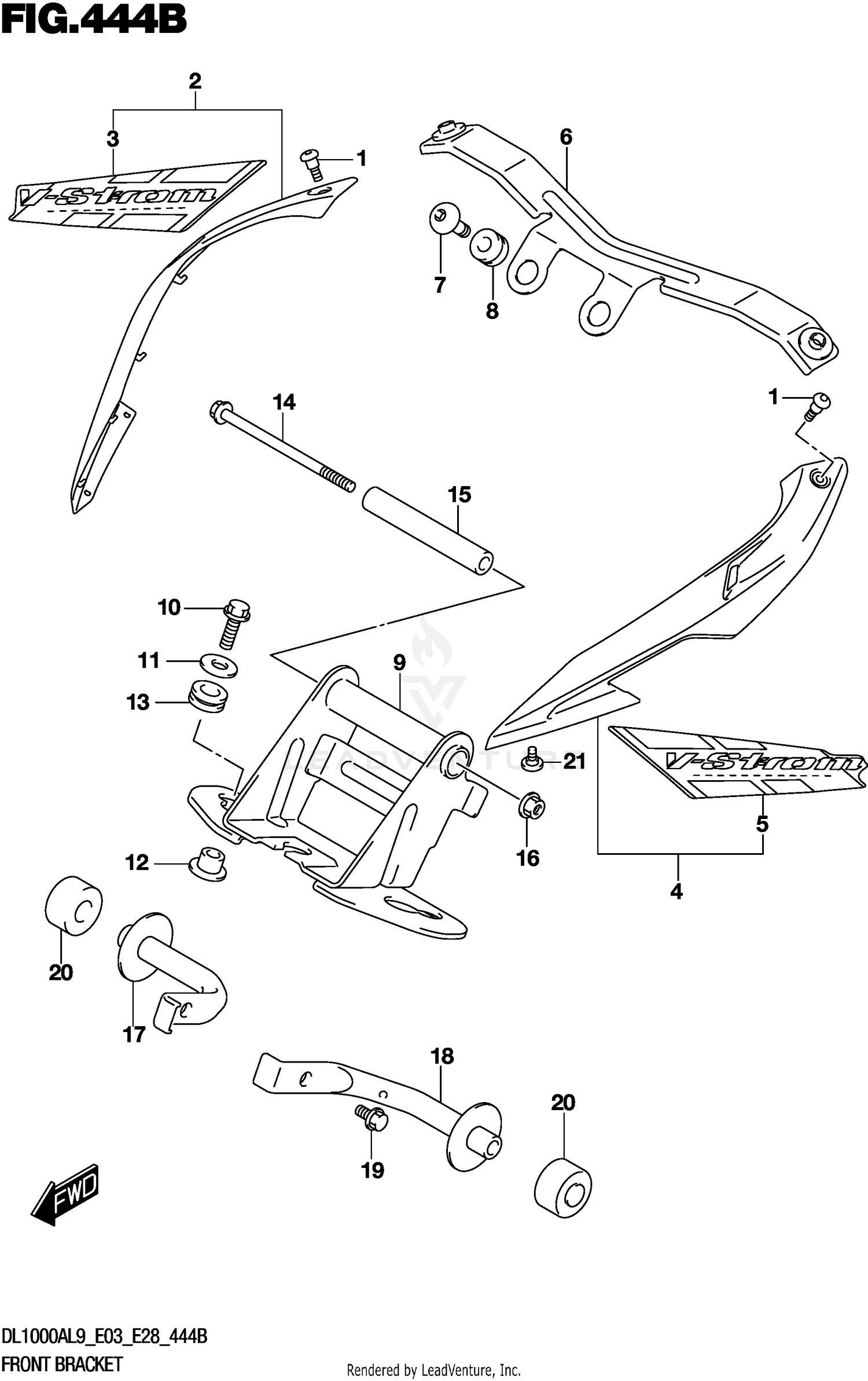 FRONT BRACKET (DL1000XAL9 E28)