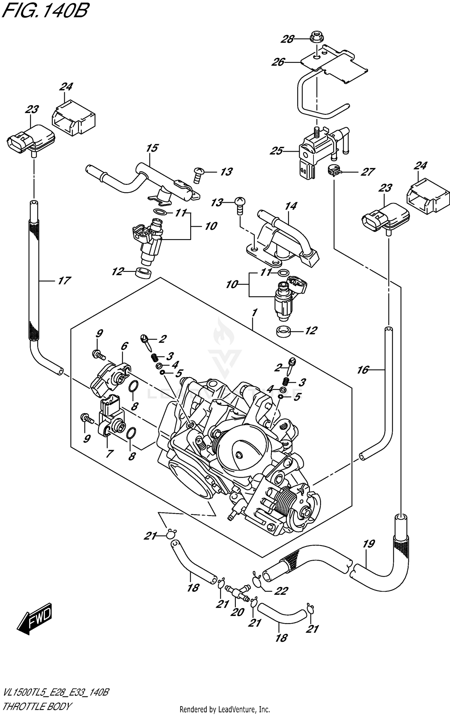 THROTTLE BODY (VL1500TL5 E33)