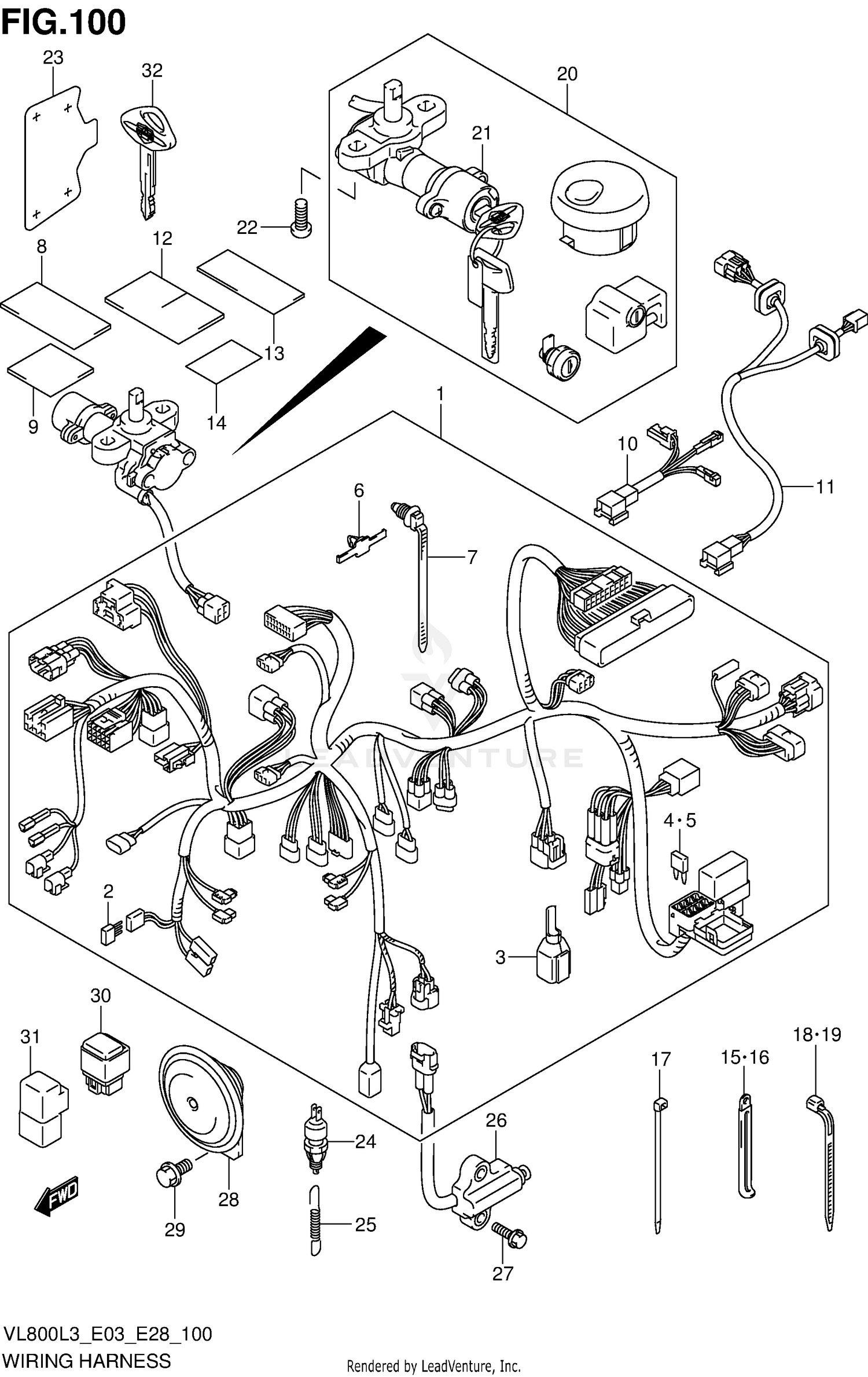 WIRING HARNESS (VL800CL3 E03)