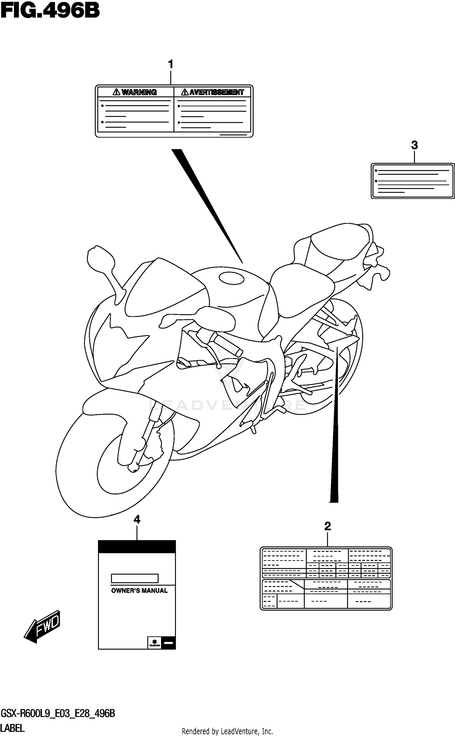 LABEL (GSX-R600L9 E28)