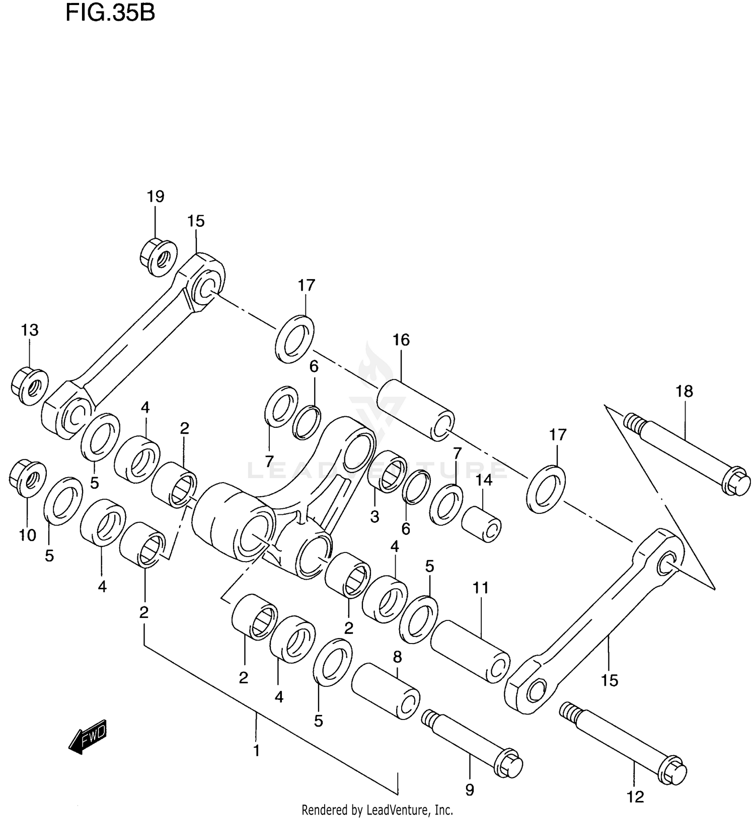 REAR CUSHION LEVER (MODEL Y)