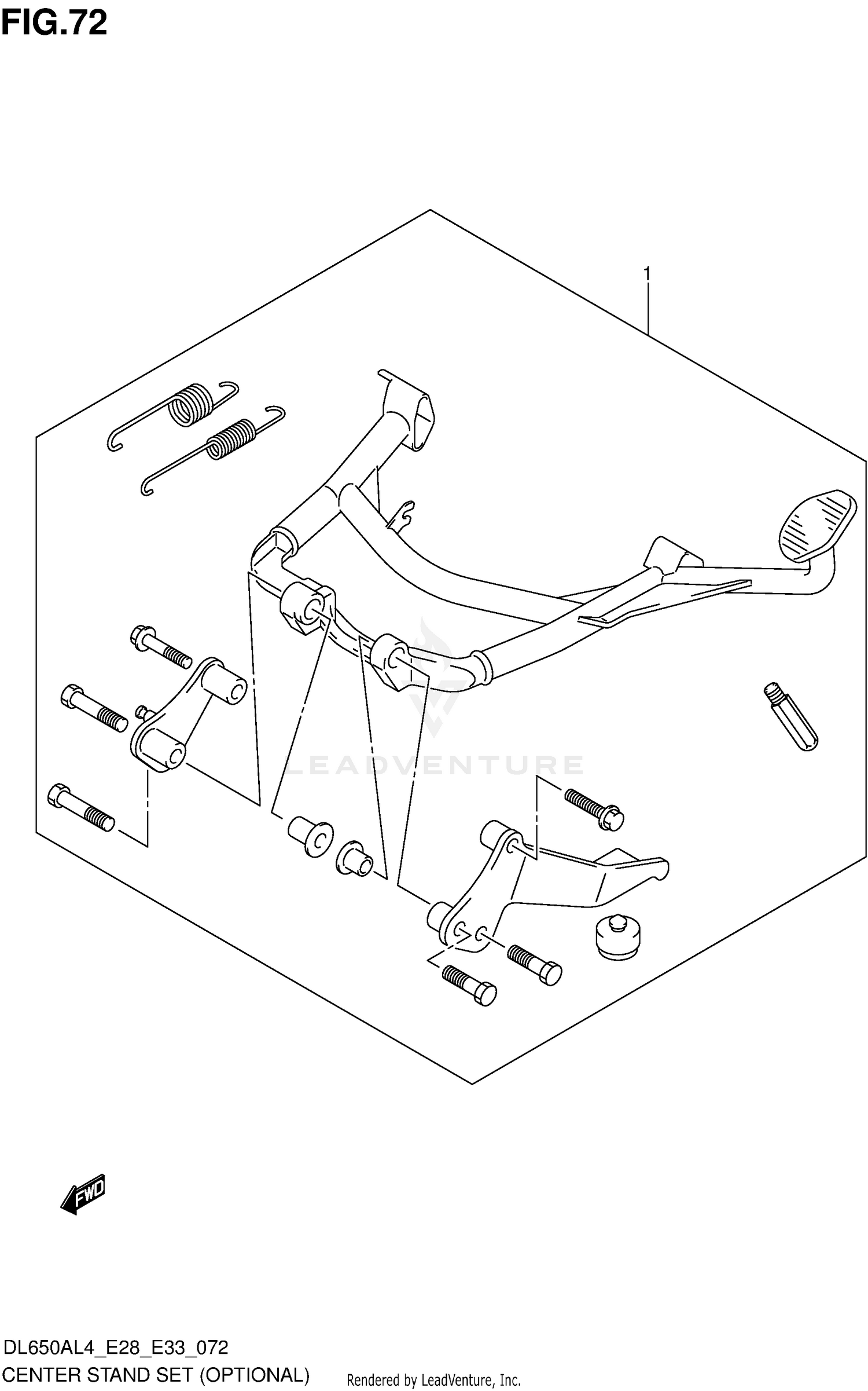 CENTER STAND SET (OPTIONAL)