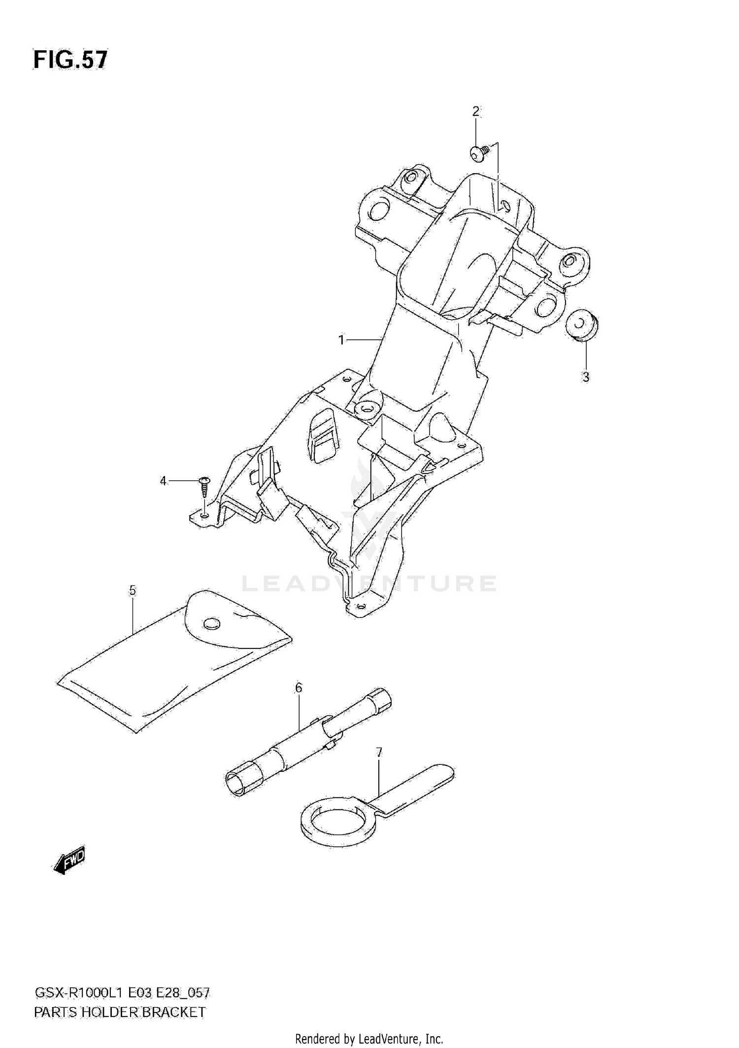 PARTS HOLDER BRACKET