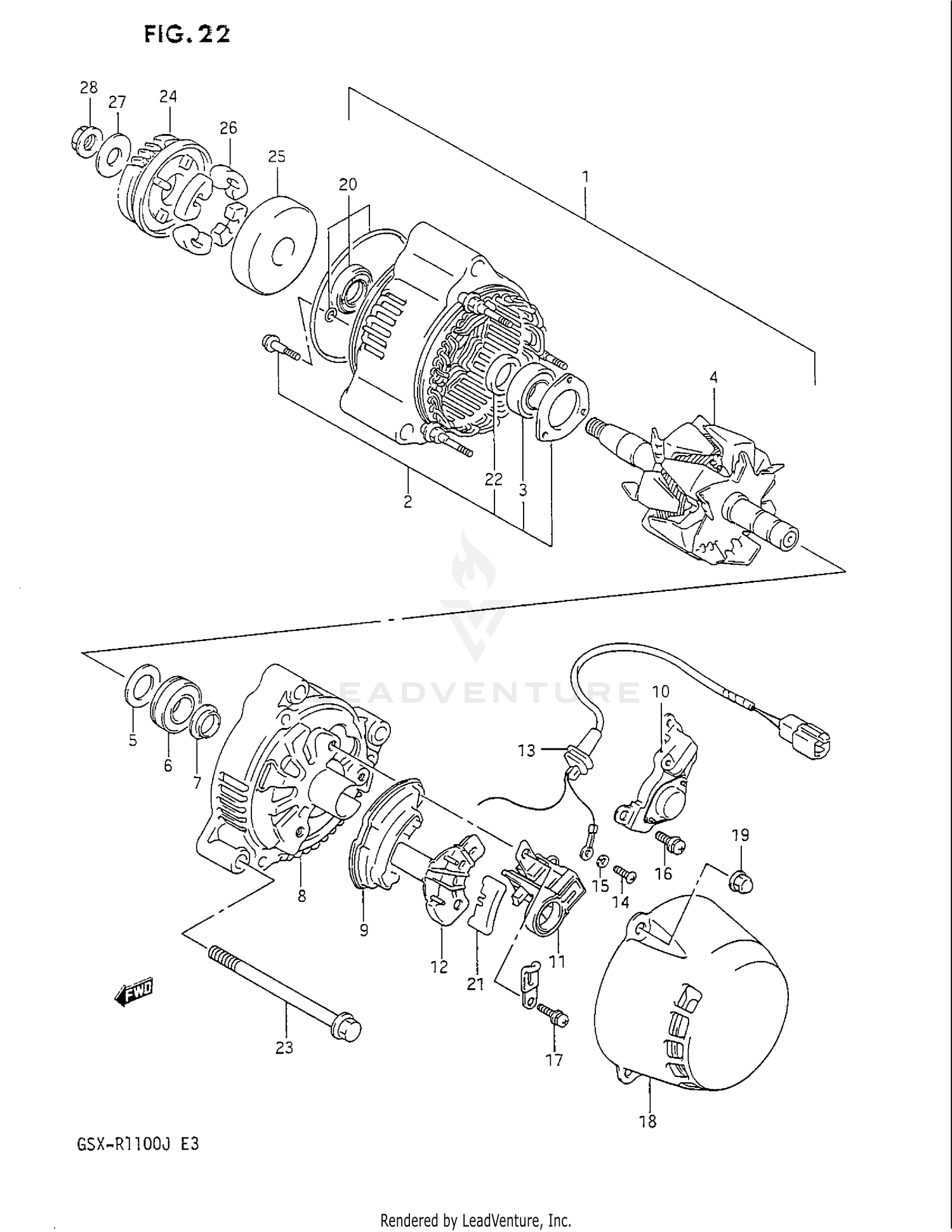 ALTERNATOR (MODEL J)