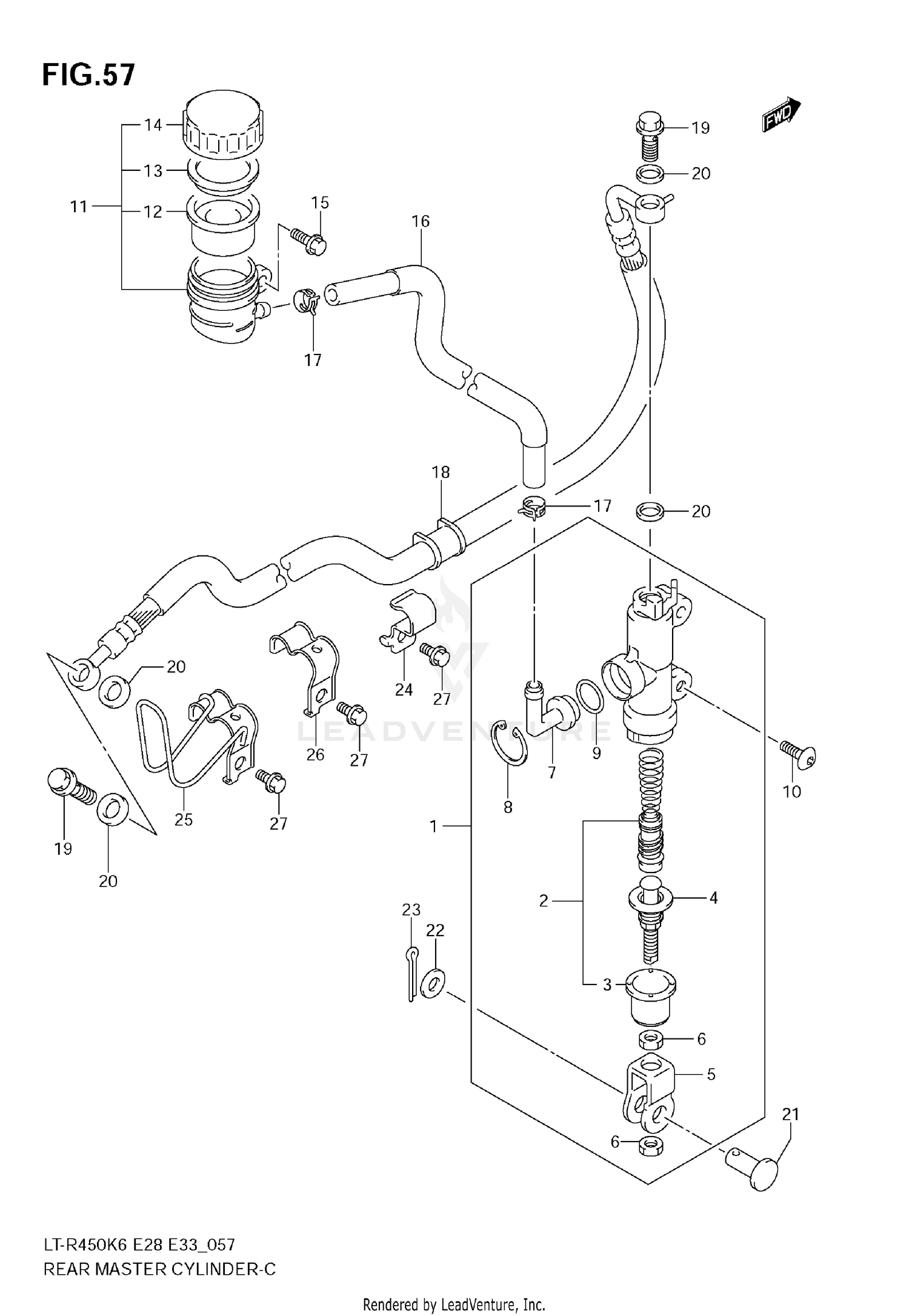 REAR MASTER CYLINDER