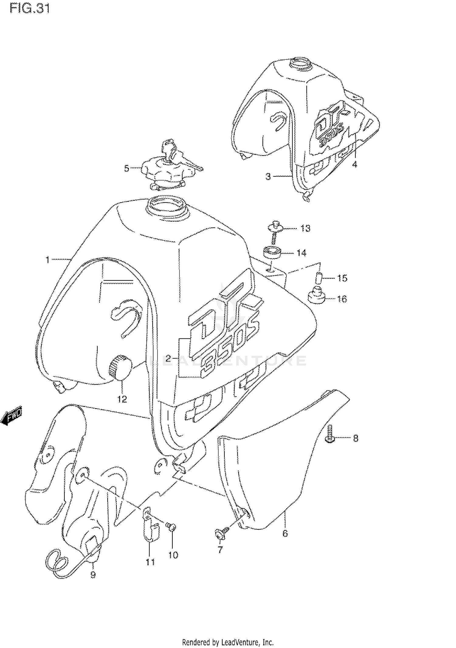 FUEL TANK (MODEL L/M)