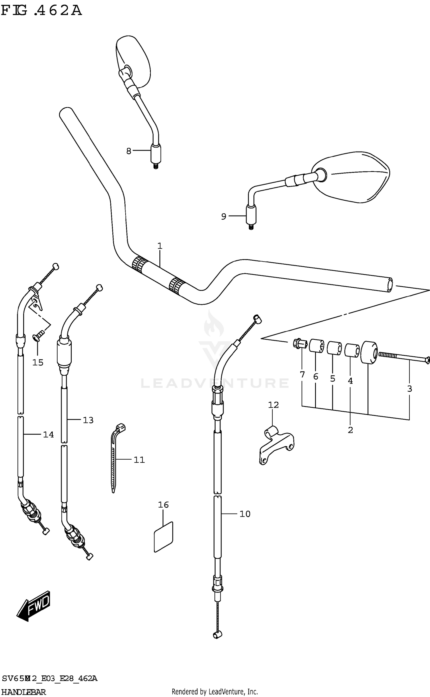 HANDLEBAR (SV650,SV650A)
