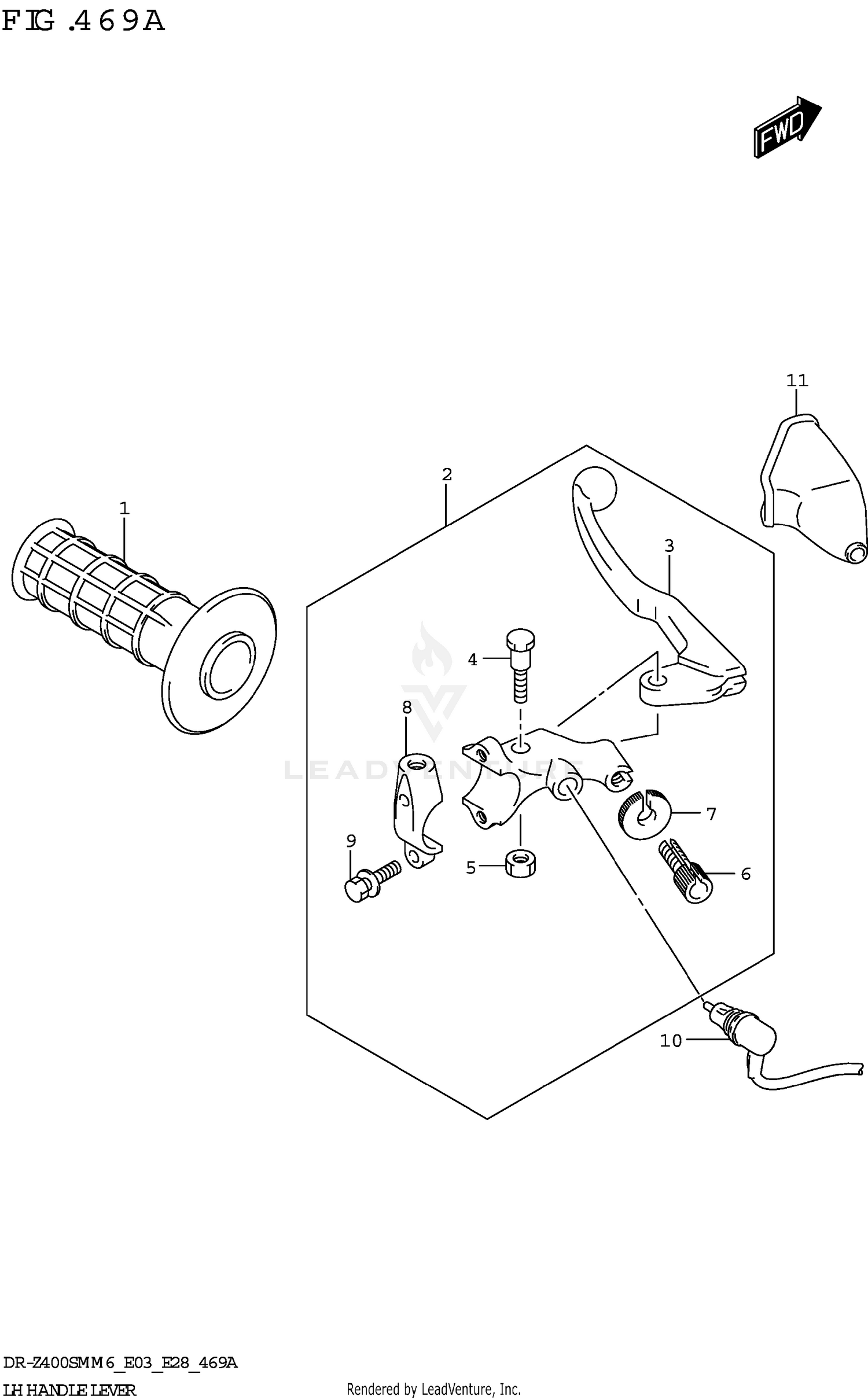 LH HANDLE LEVER