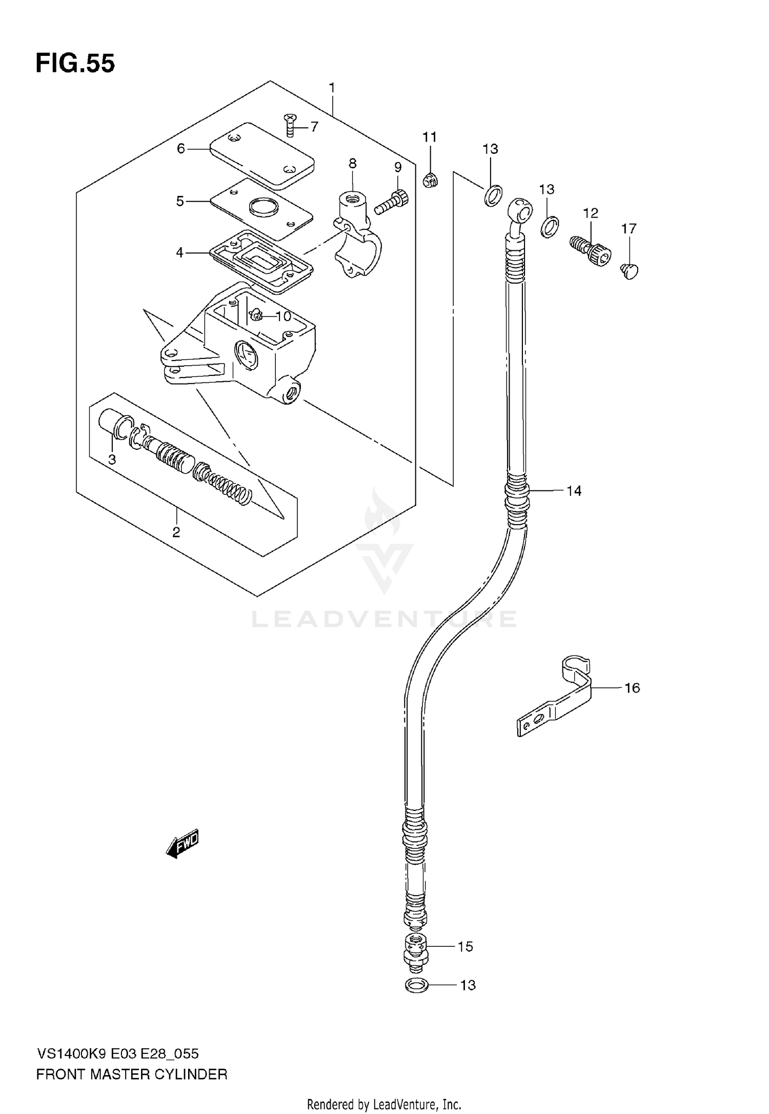 FRONT MASTER CYLINDER
