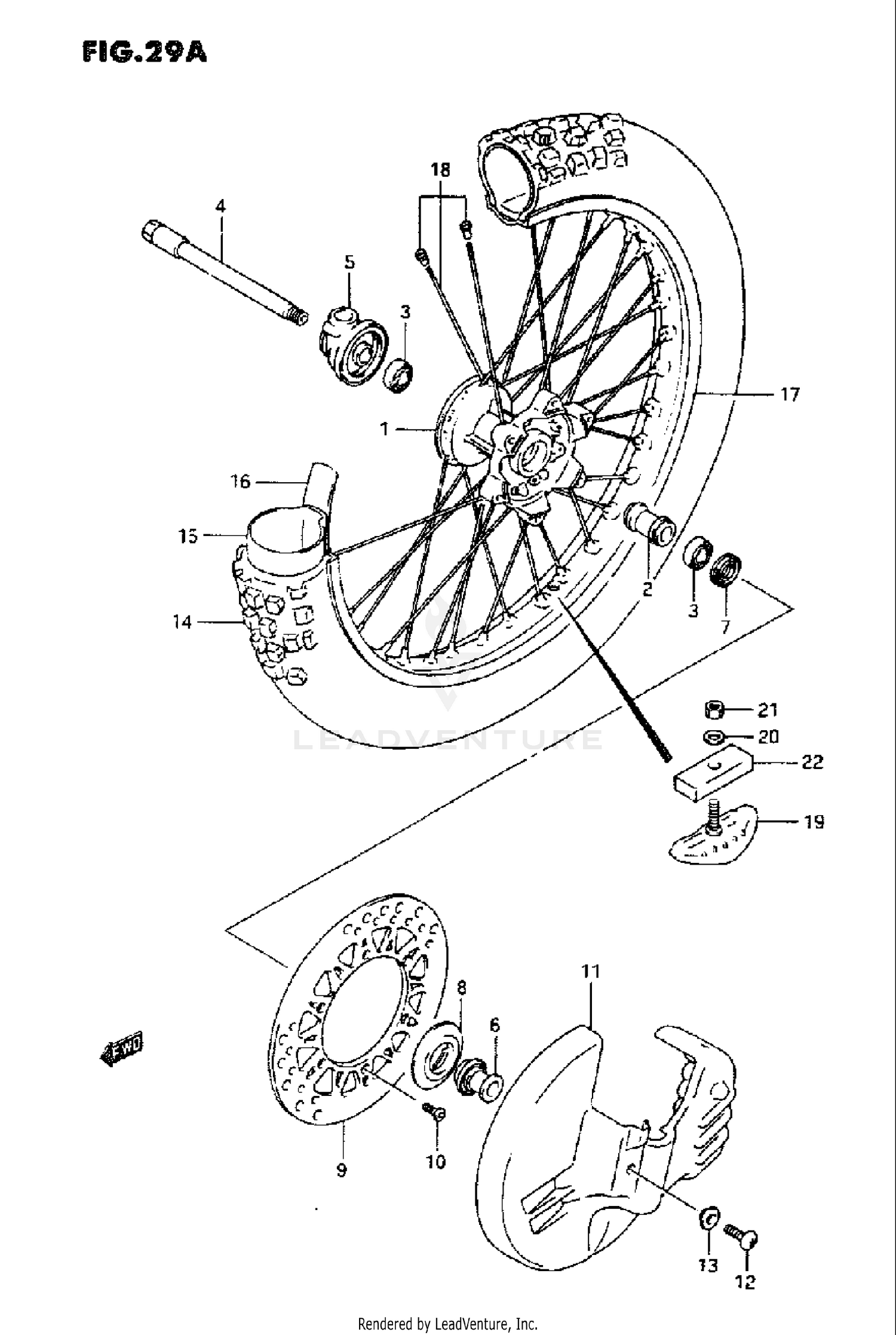 FRONT WHEEL (MODEL M)
