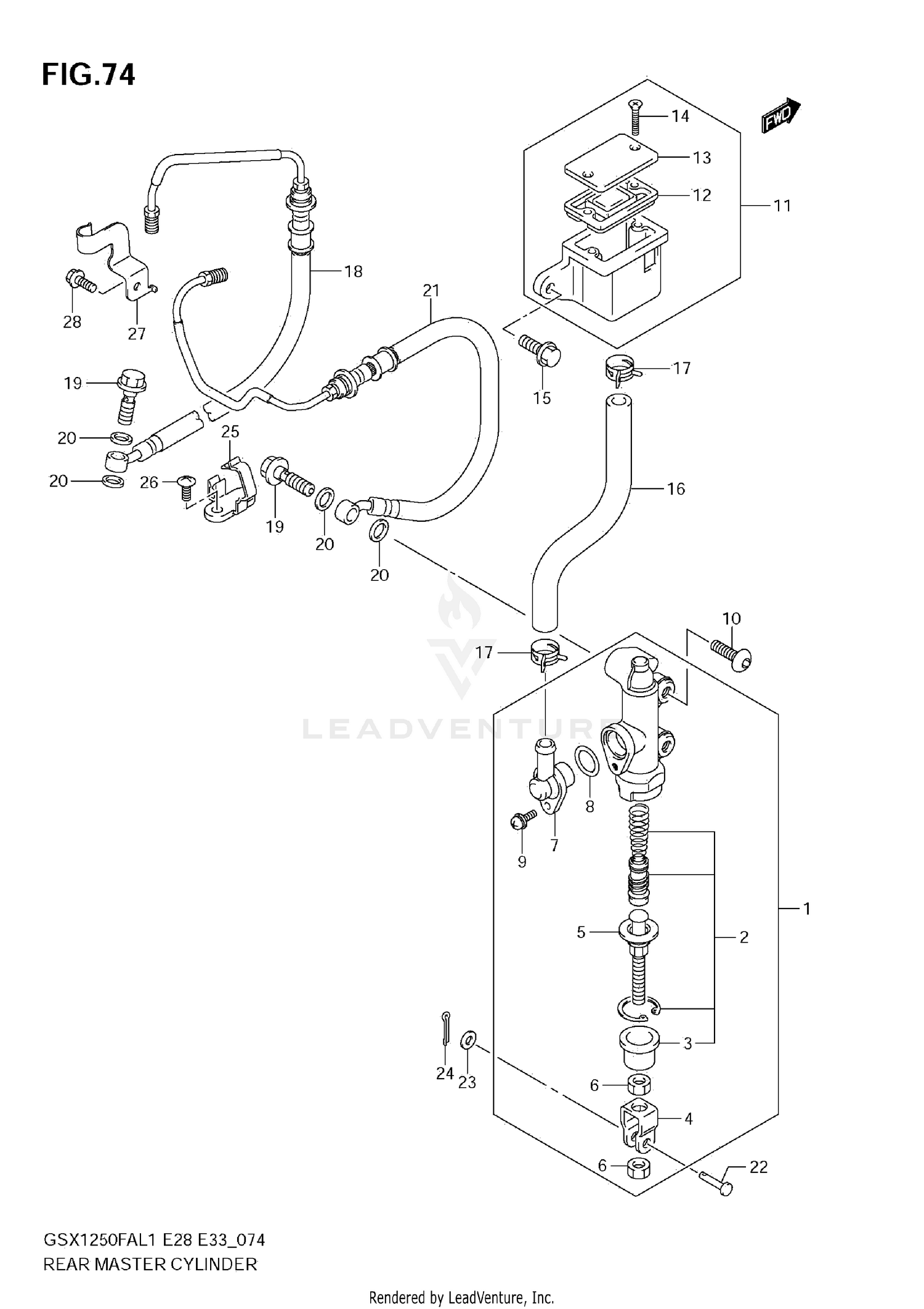 REAR MASTER CYLINDER