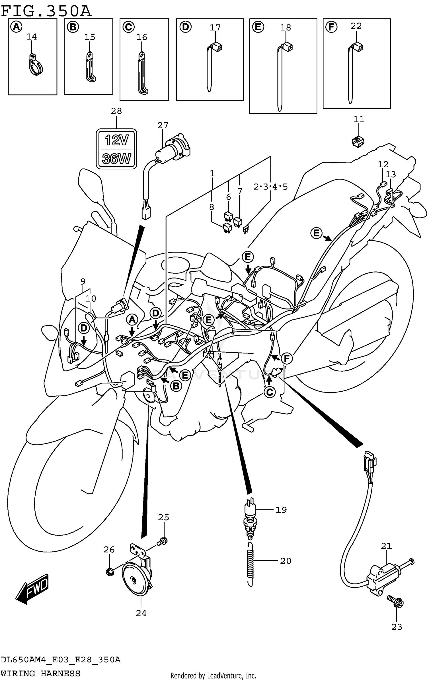 WIRING HARNESS (DL650AM4 E03)