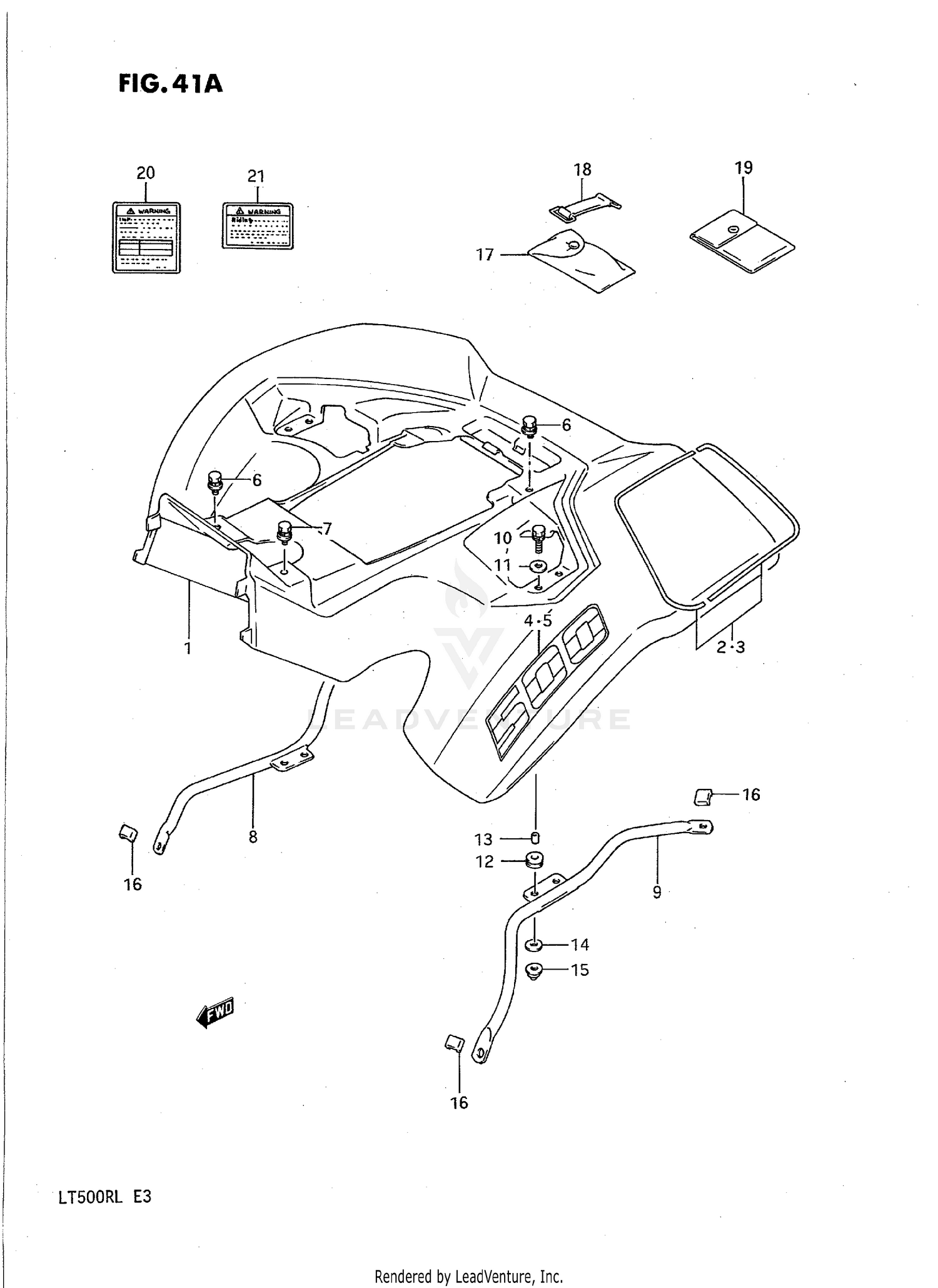 REAR FENDER (MODEL L)