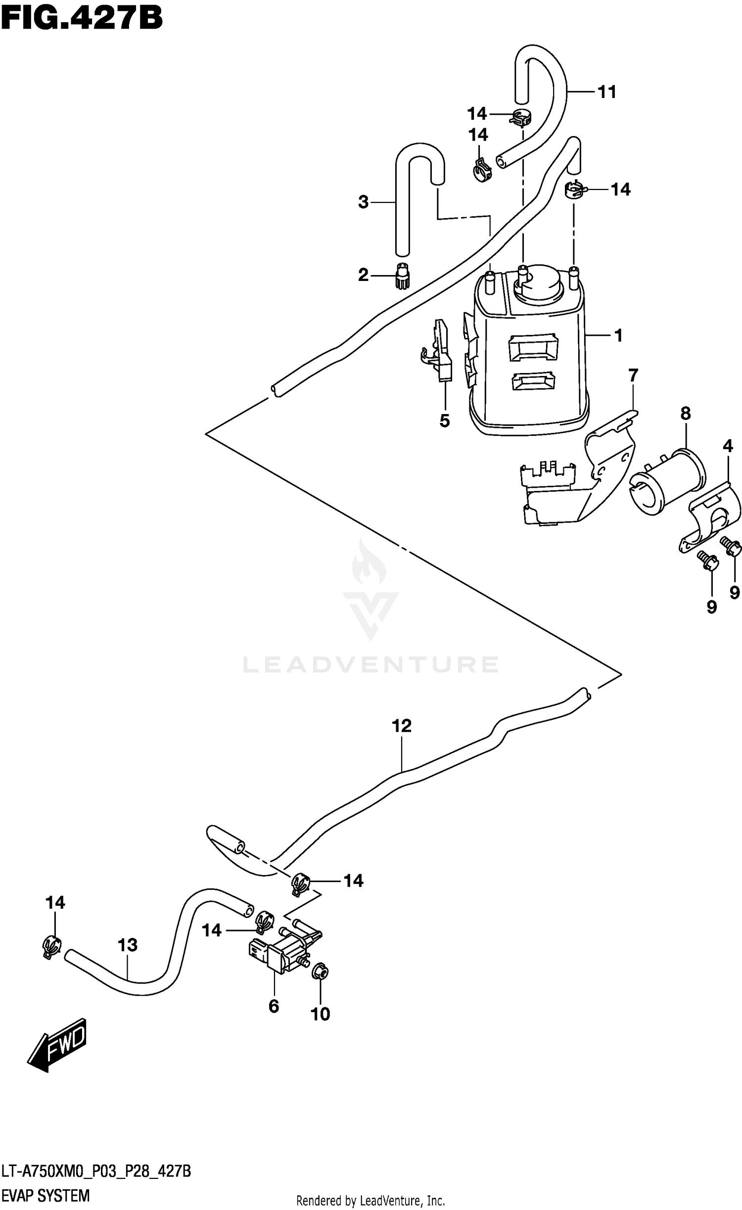 EVAP SYSTEM (LT-A750XPM0 P33)