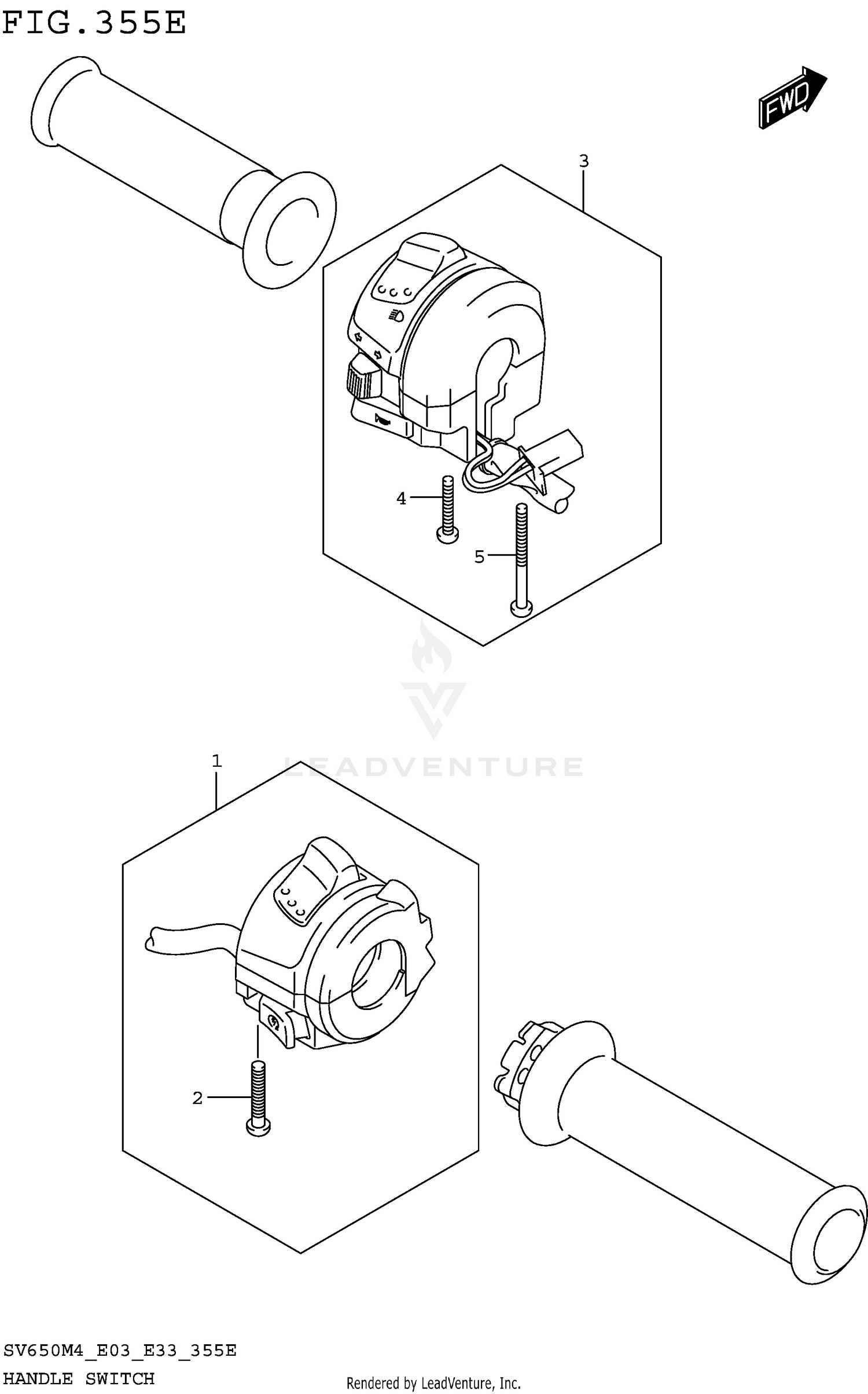 HANDLE SWITCH (SV650XAM4 E28)
