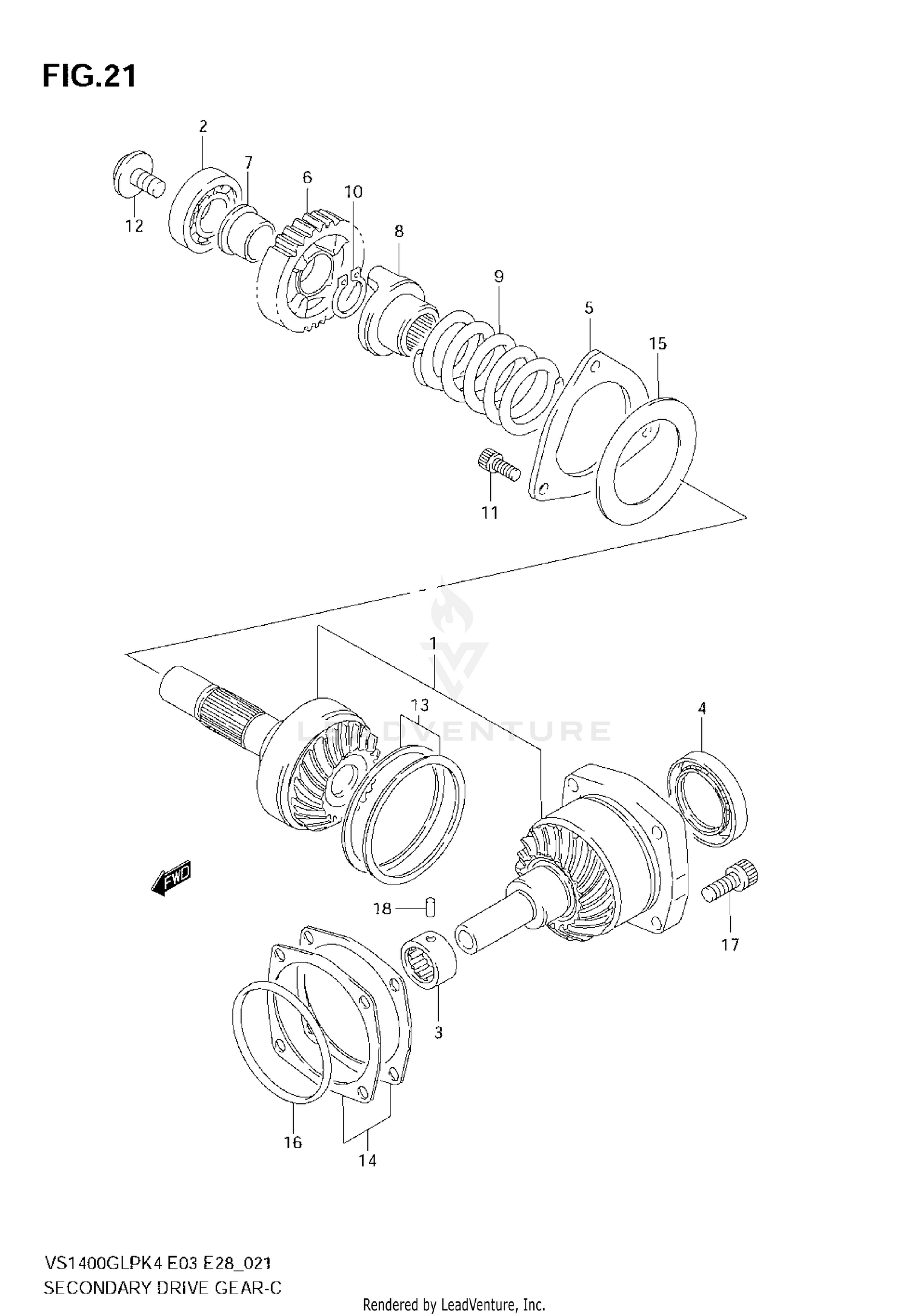 SECONDARY DRIVE GEAR