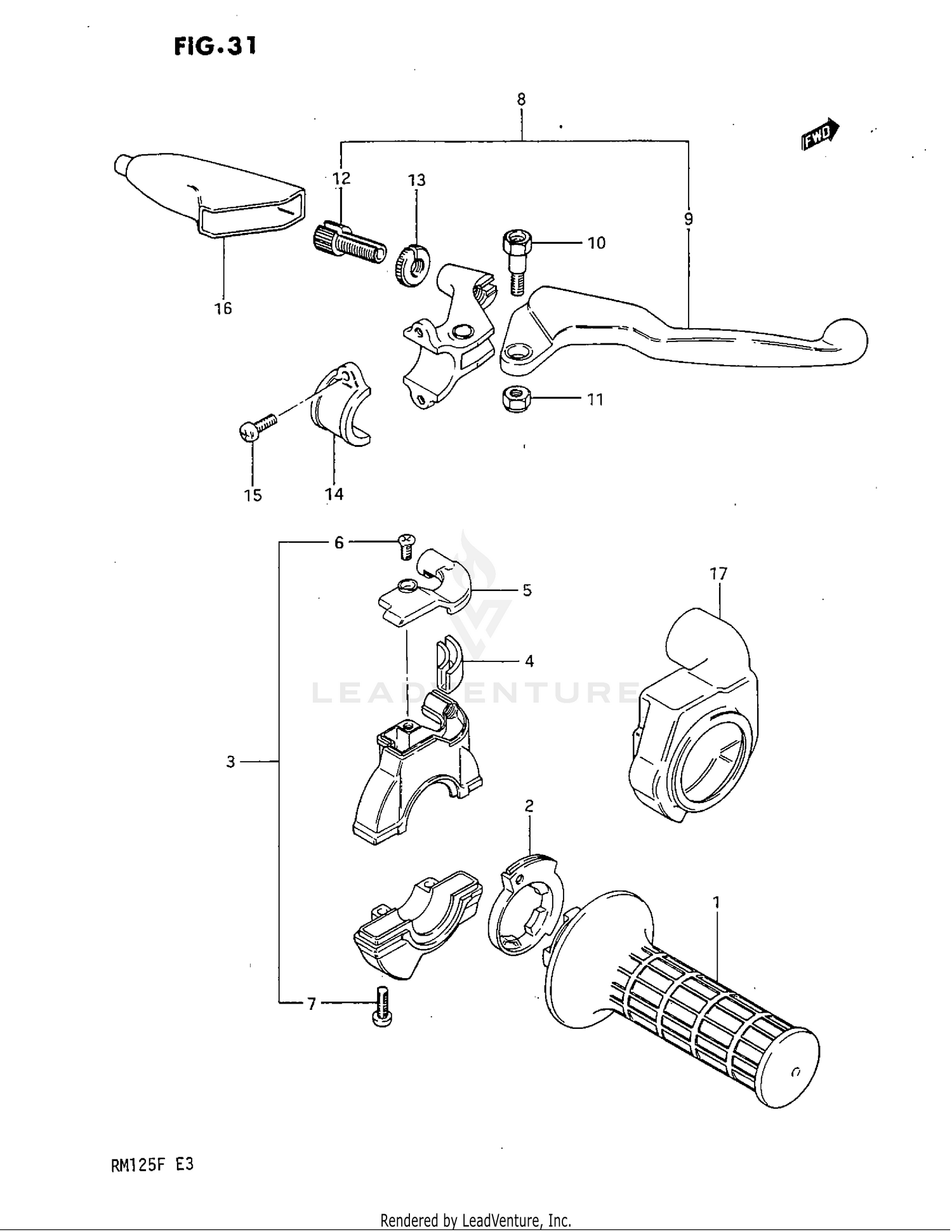 RIGHT HANDLE SWITCH (MODEL E)