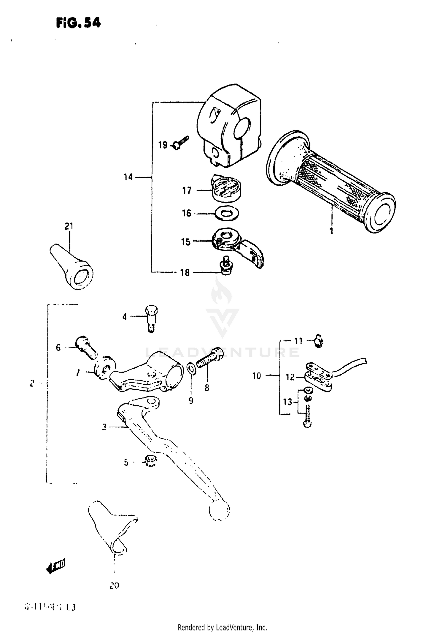 LEFT HANDLE SWITCH (GS1150ES3/ESE/ESF)