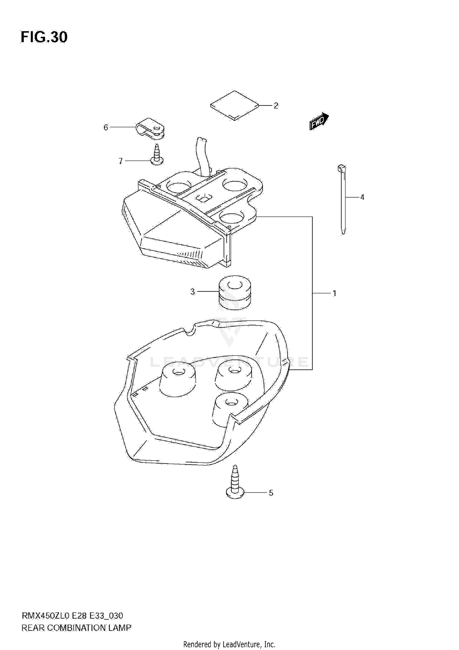 REAR COMBINATION LAMP (E33)