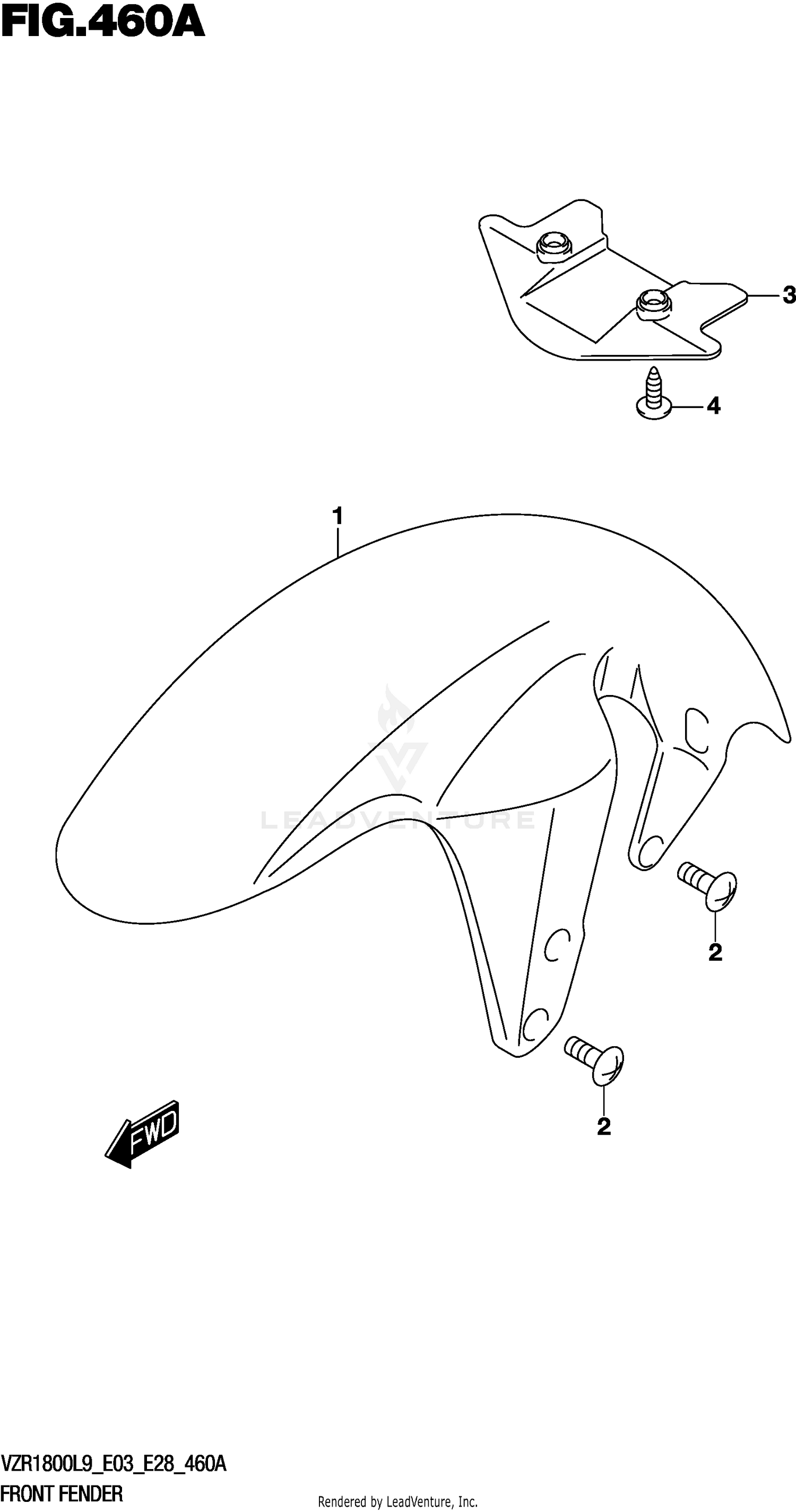 FRONT FENDER (VZR1800L9 E28)