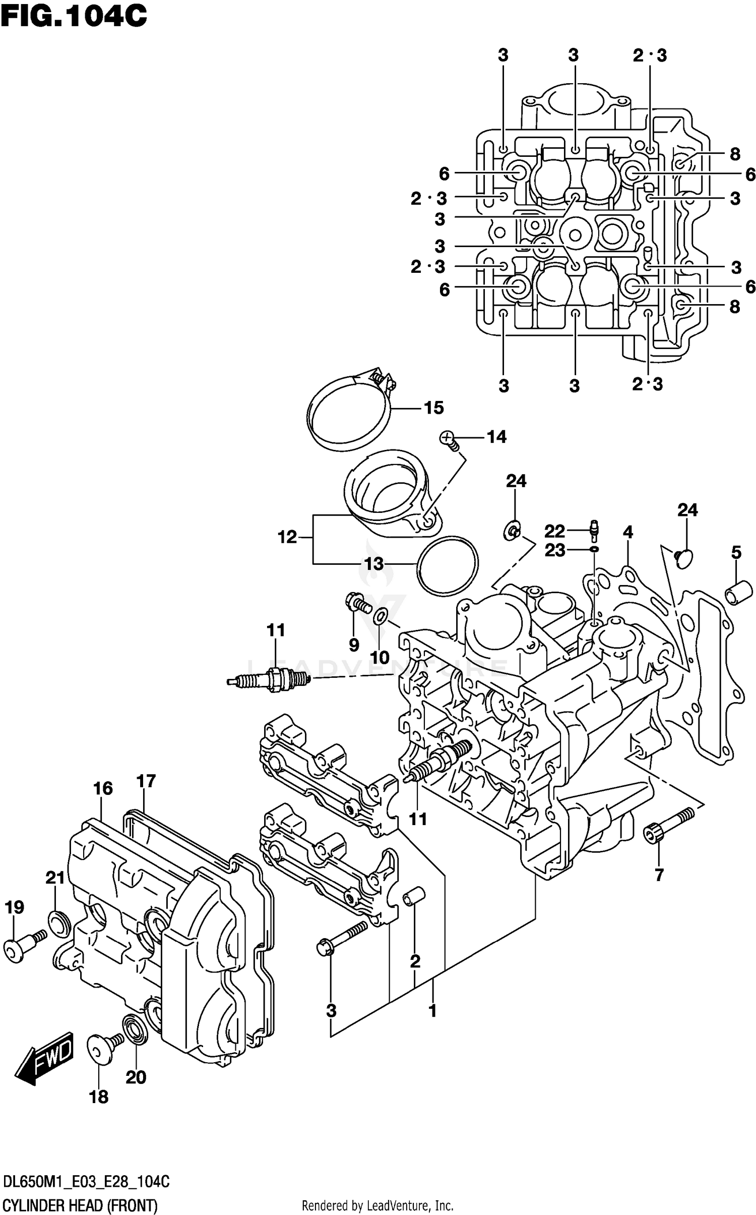 CYLINDER HEAD (FRONT)