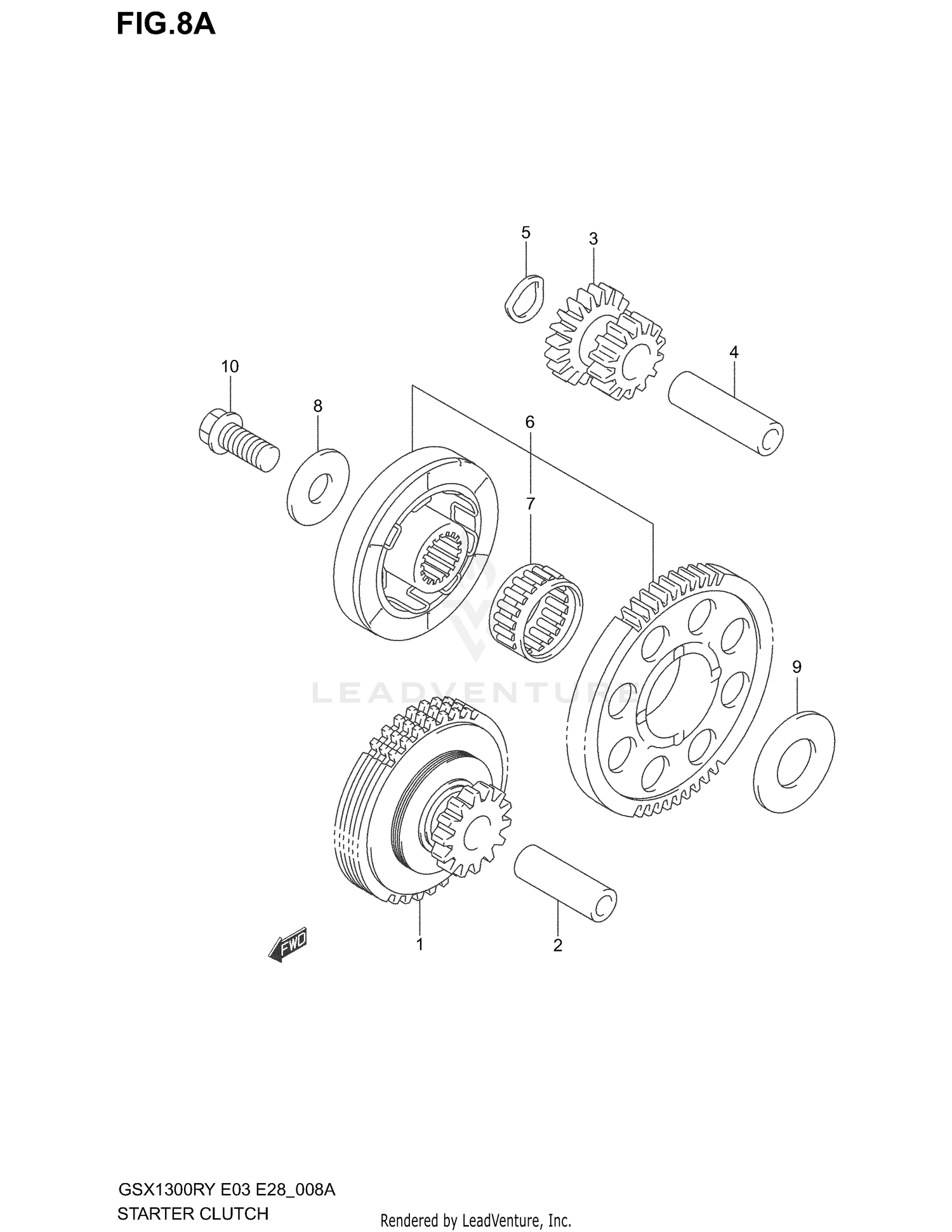 STARTER CLUTCH (MODEL K3)