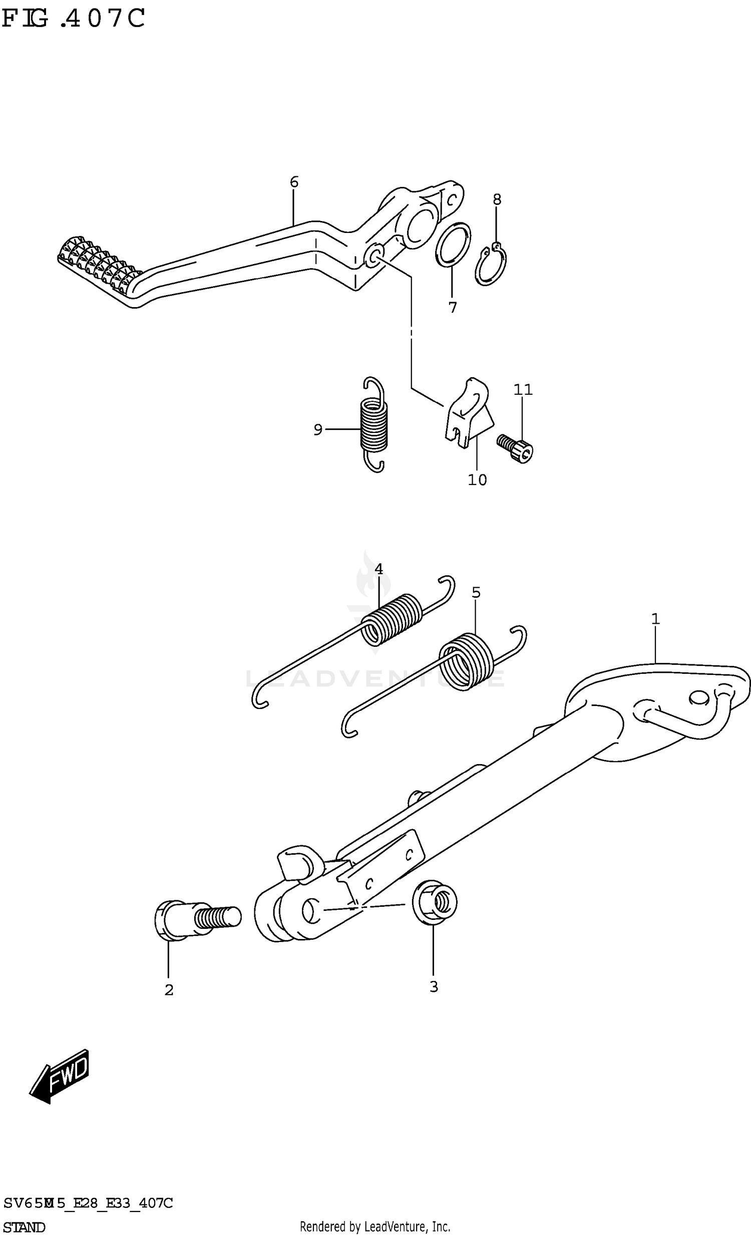 STAND (SV650XA:(E28))