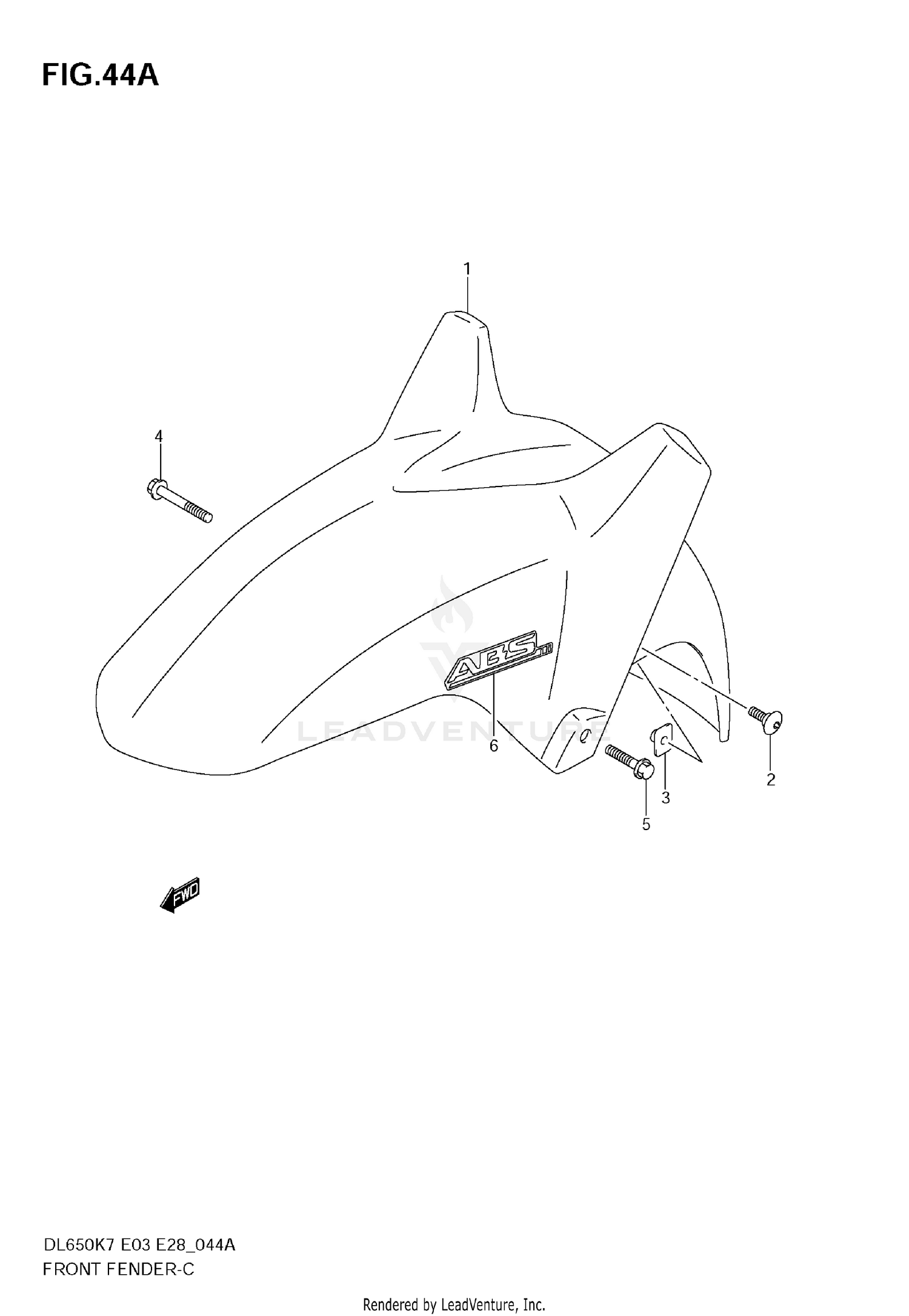 FRONT FENDER (MODEL K8)