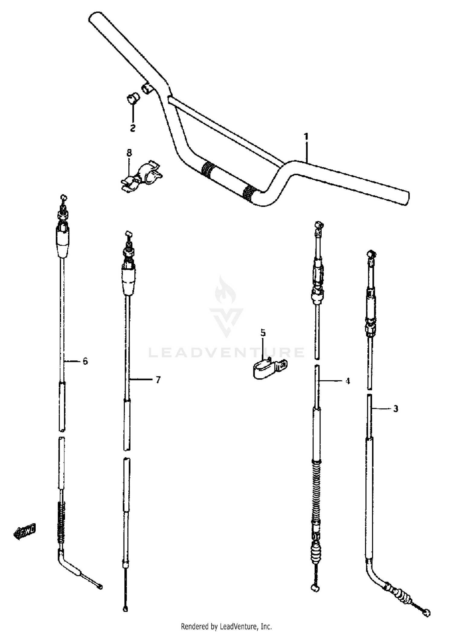 HANDELBAR - CONTROL CABLE