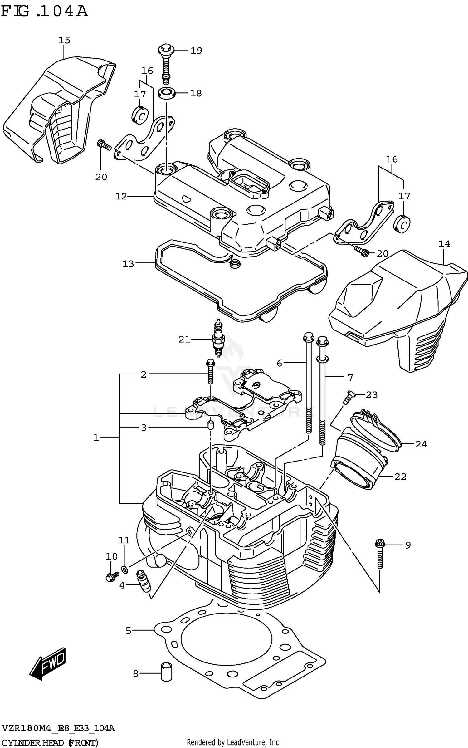 CYLINDER HEAD (FRONT) (VZR1800)