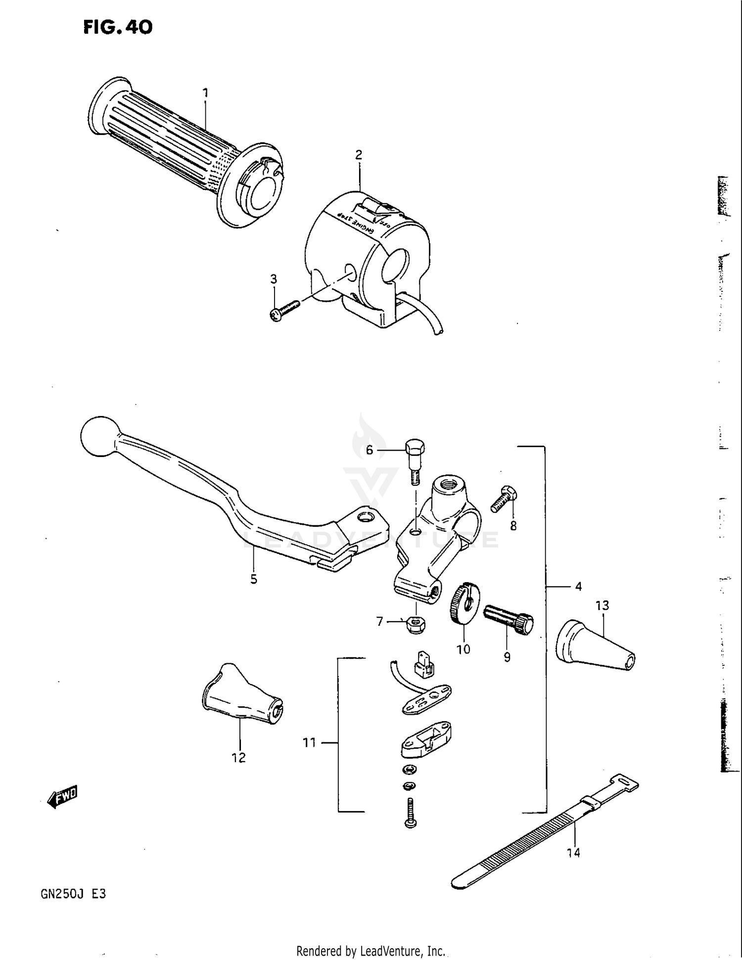 RIGHT HANDLE SWITCH (MODEL F)