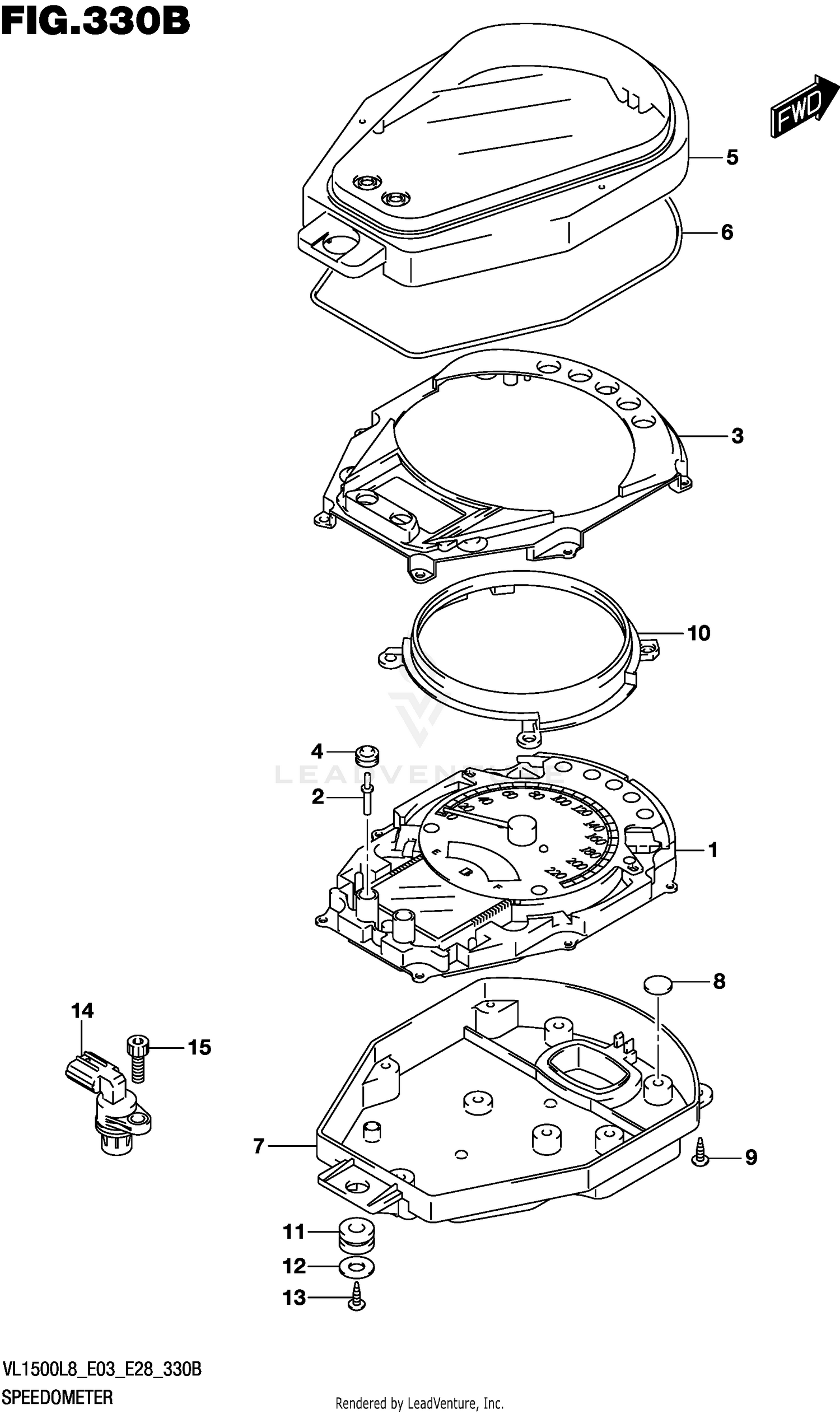 SPEEDOMETER (VL1500BL8 E28)