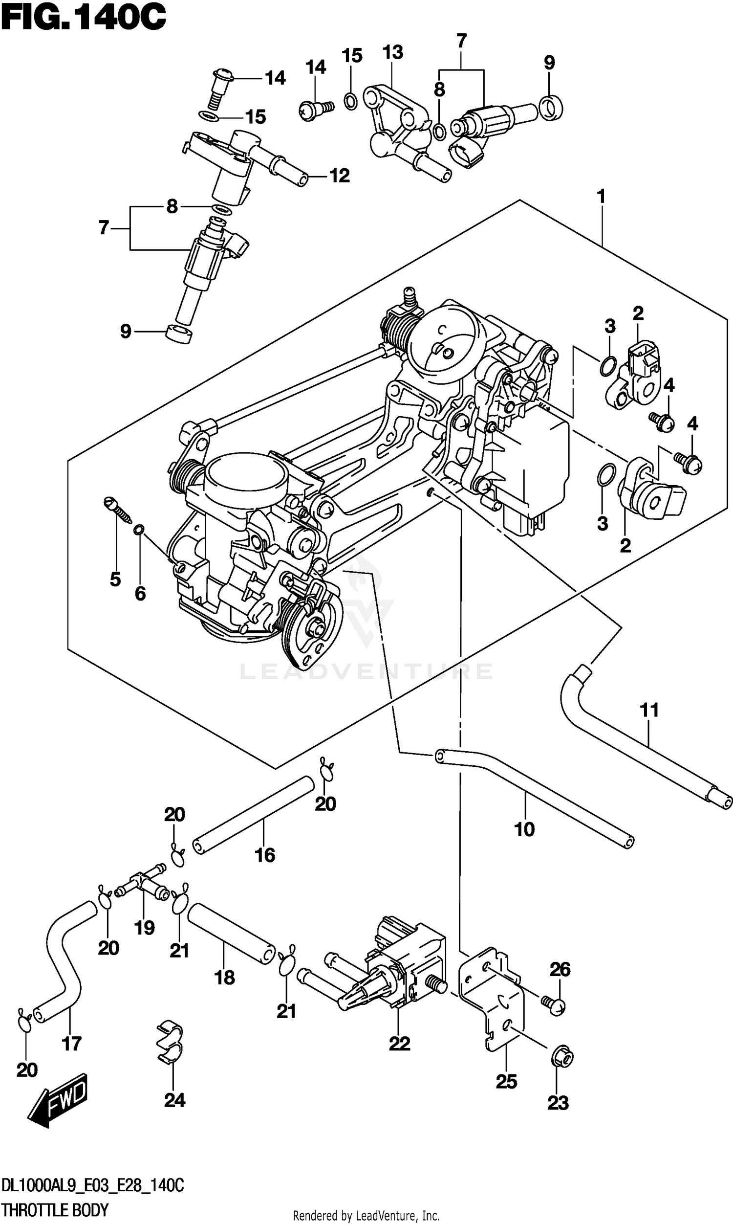 THROTTLE BODY (DL1000XAL9 E33)