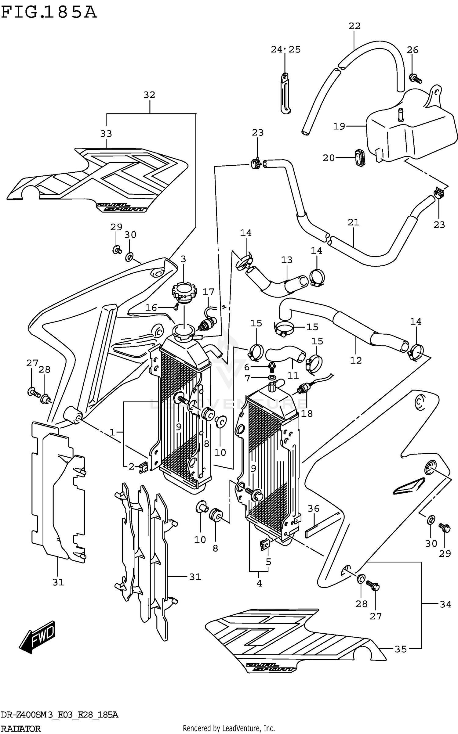RADIATOR (DR-Z400SM3 E03)