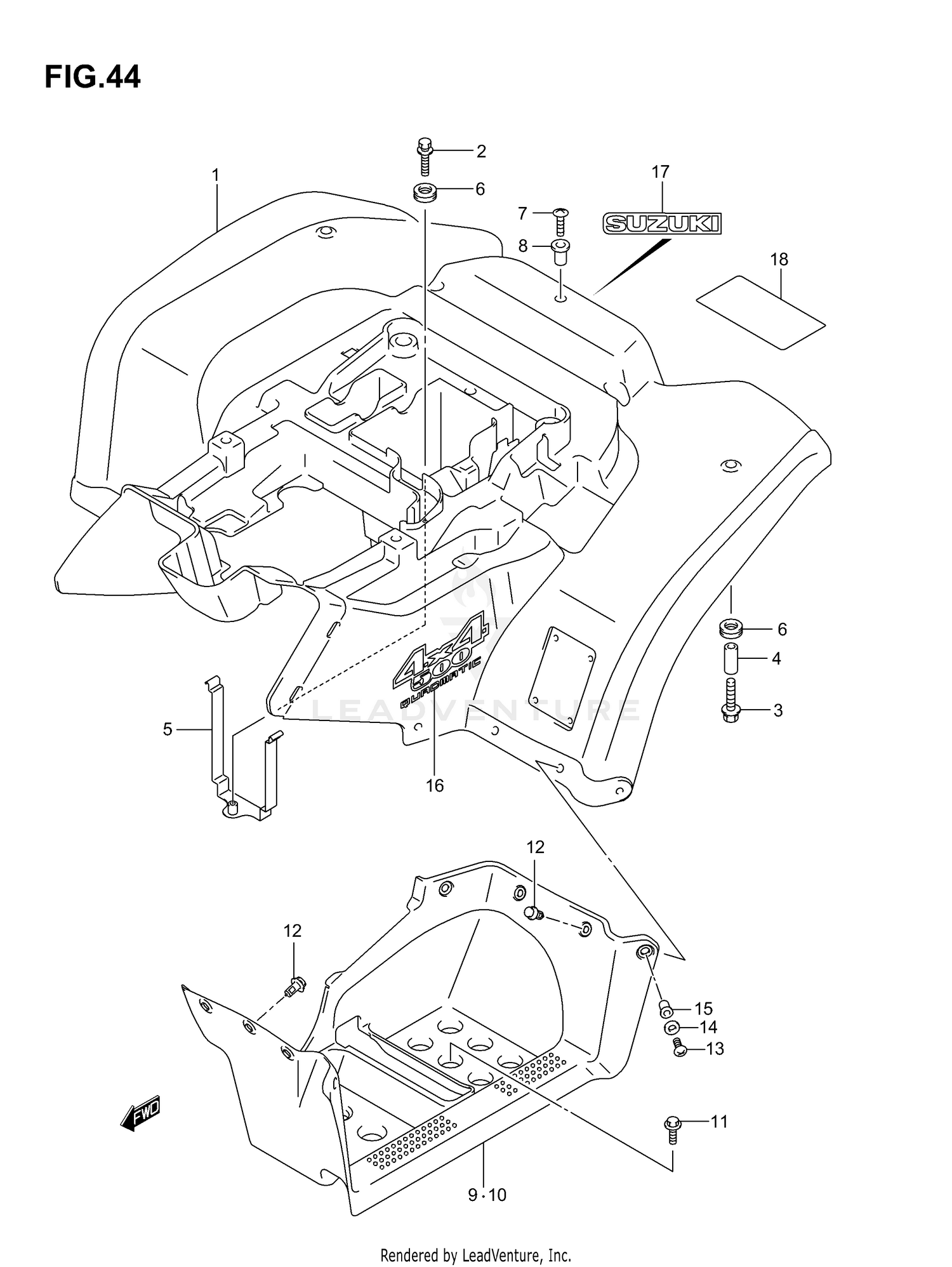 REAR FENDER (MODEL K4)