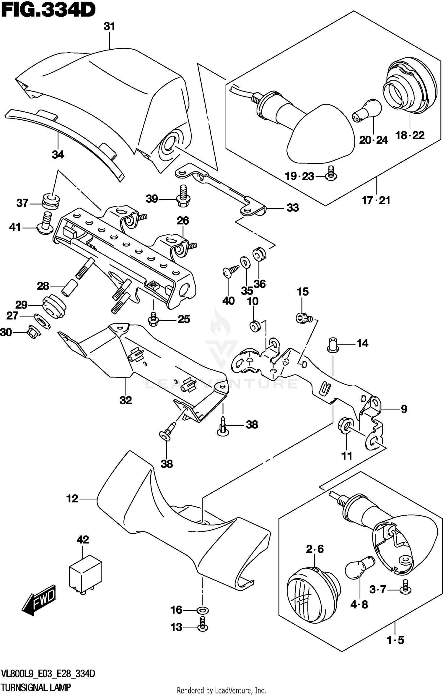 TURNSIGNAL LAMP (VL800TL9 E03)