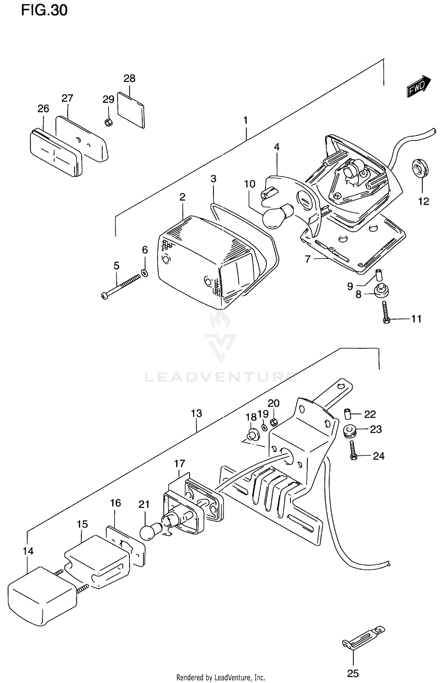REAR COMBINATION LAMP