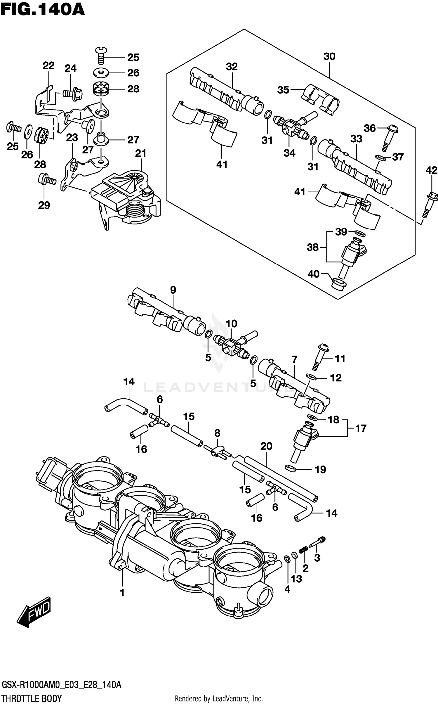 THROTTLE BODY (E03,E28)